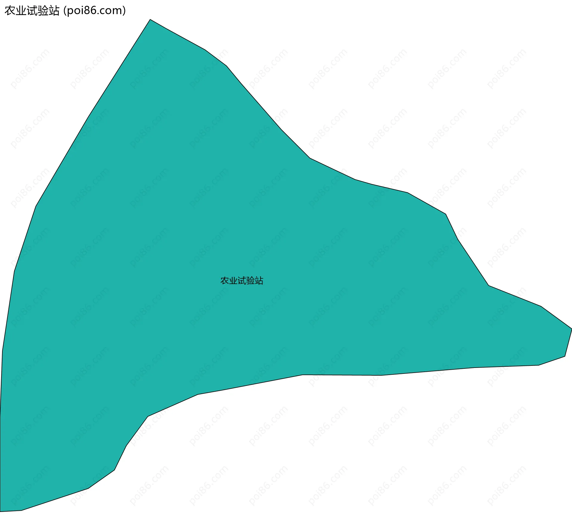农业试验站边界地图