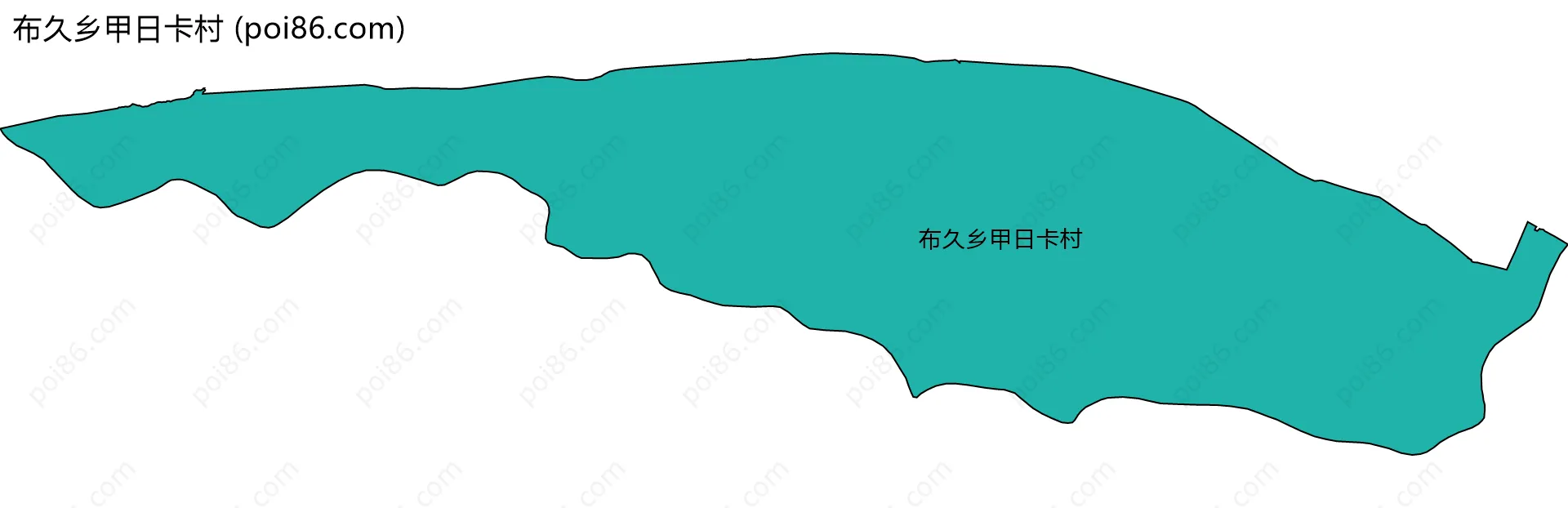 布久乡甲日卡村边界地图