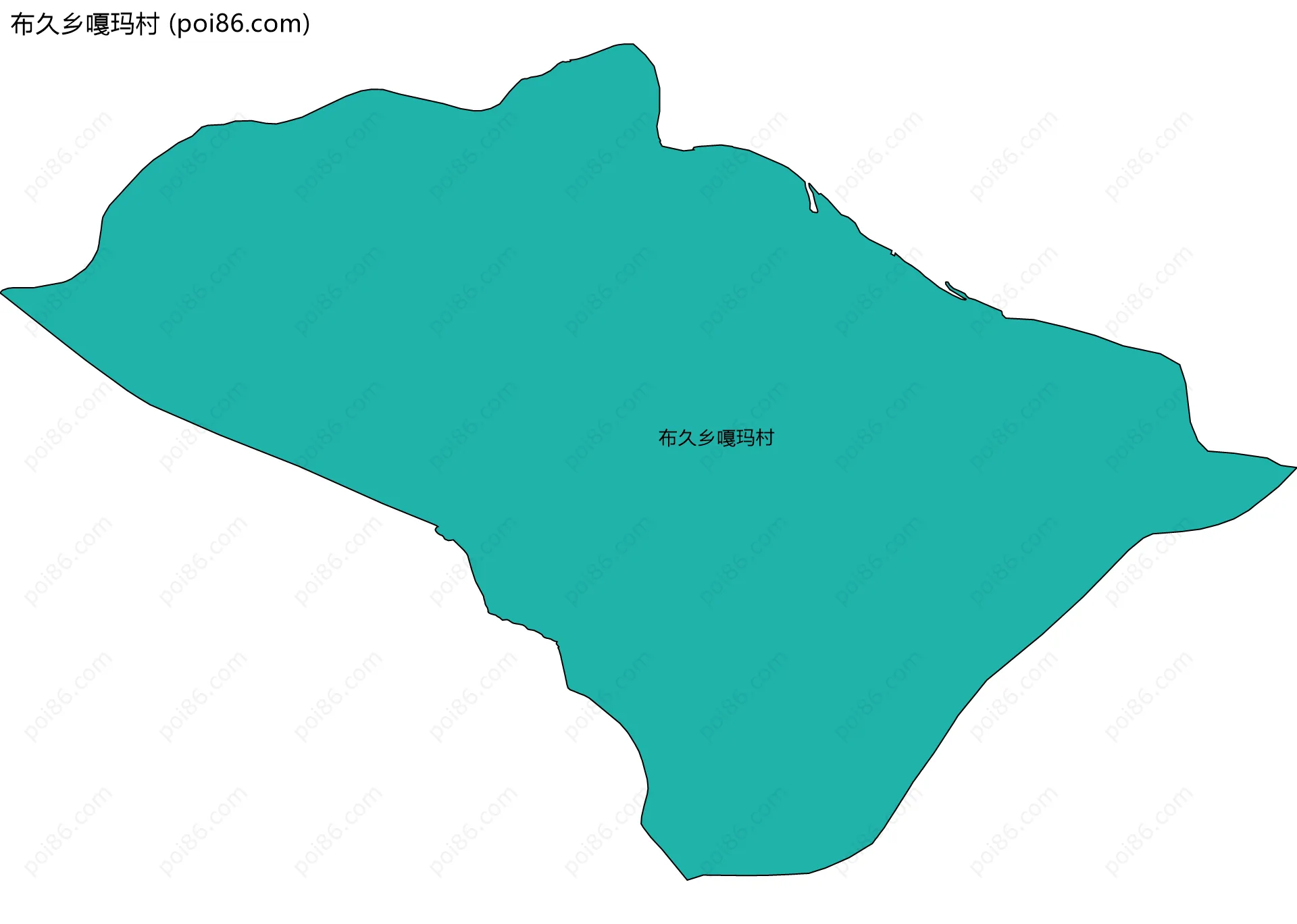 布久乡嘎玛村边界地图