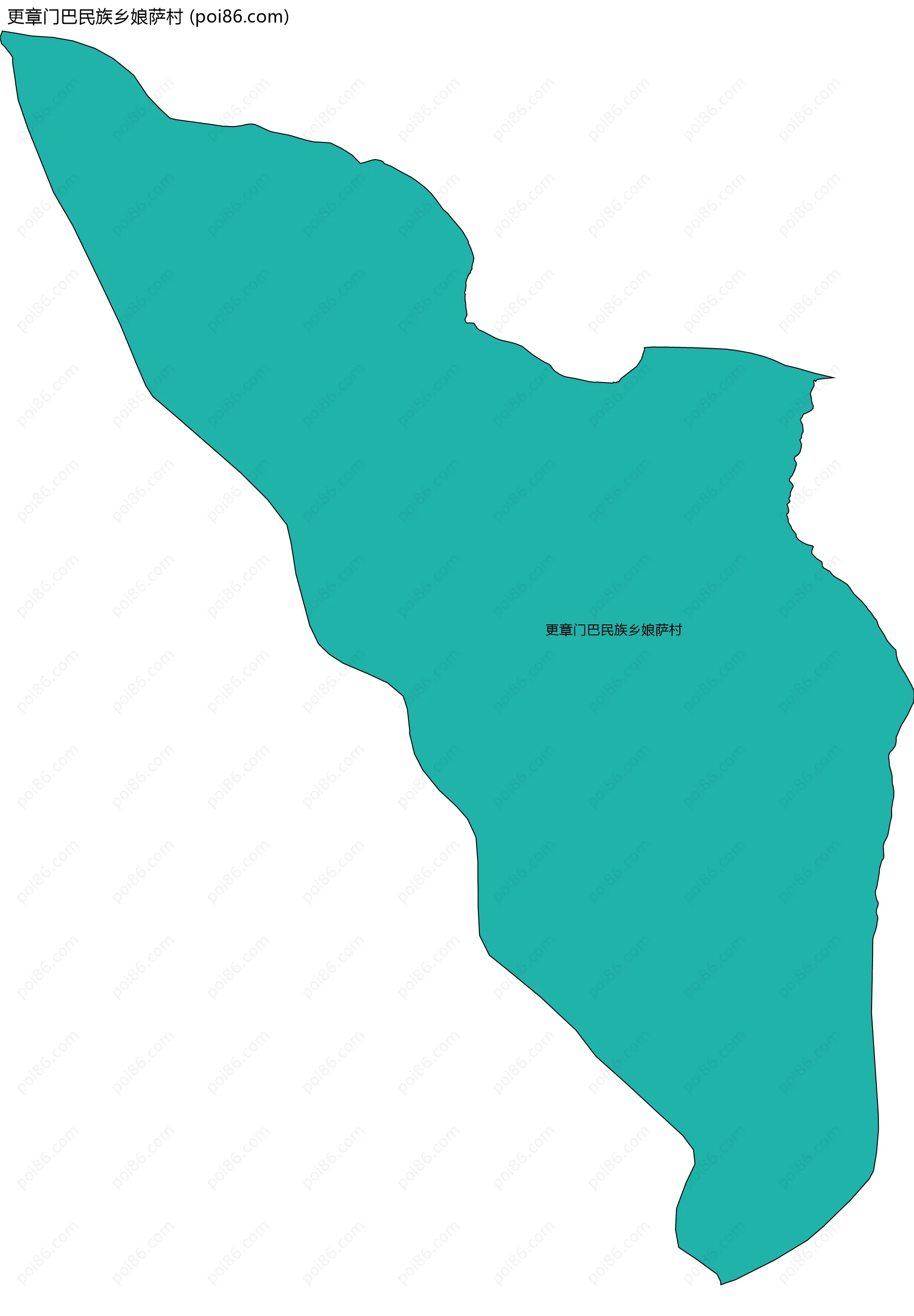 更章门巴民族乡娘萨村边界地图
