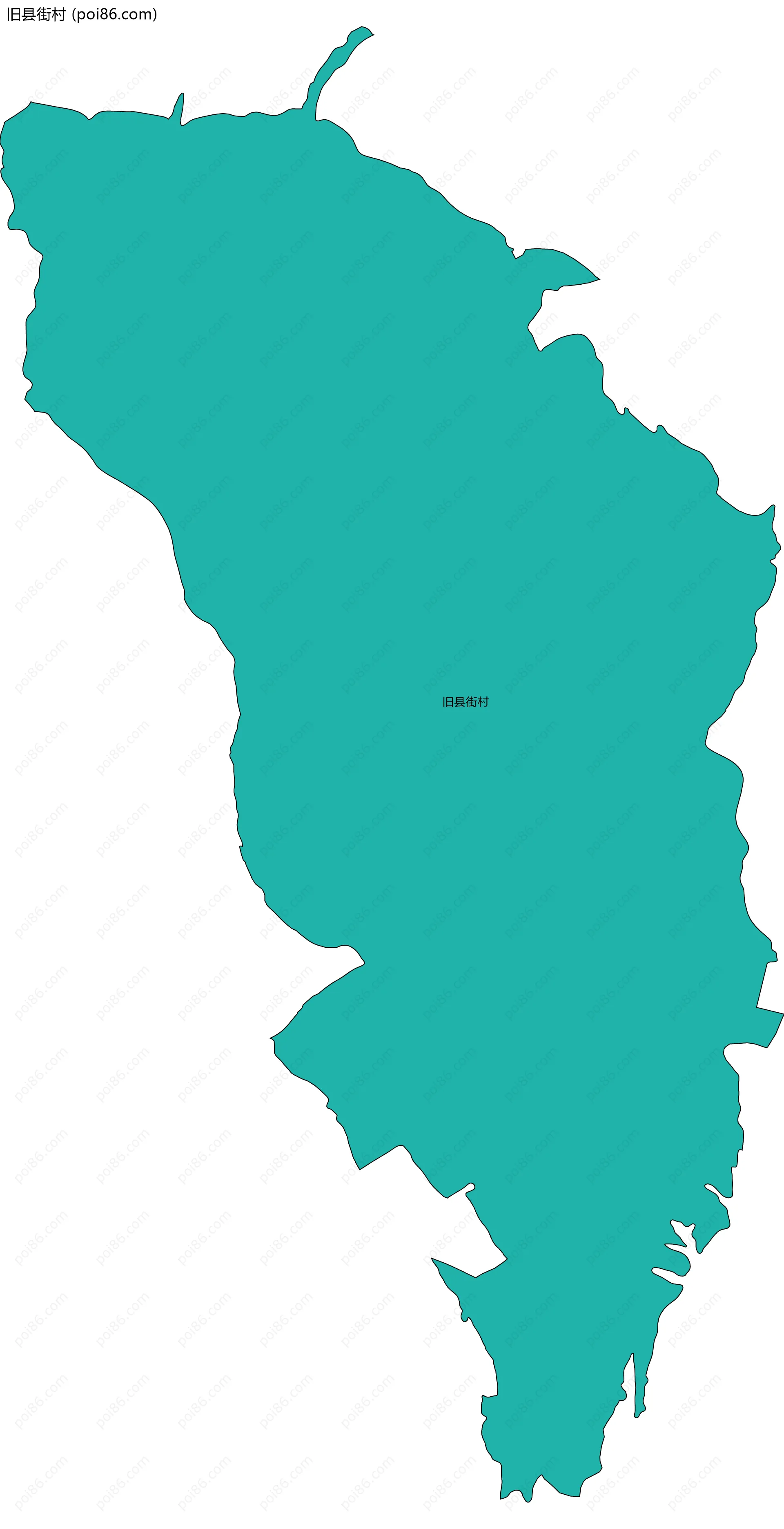 旧县街村边界地图