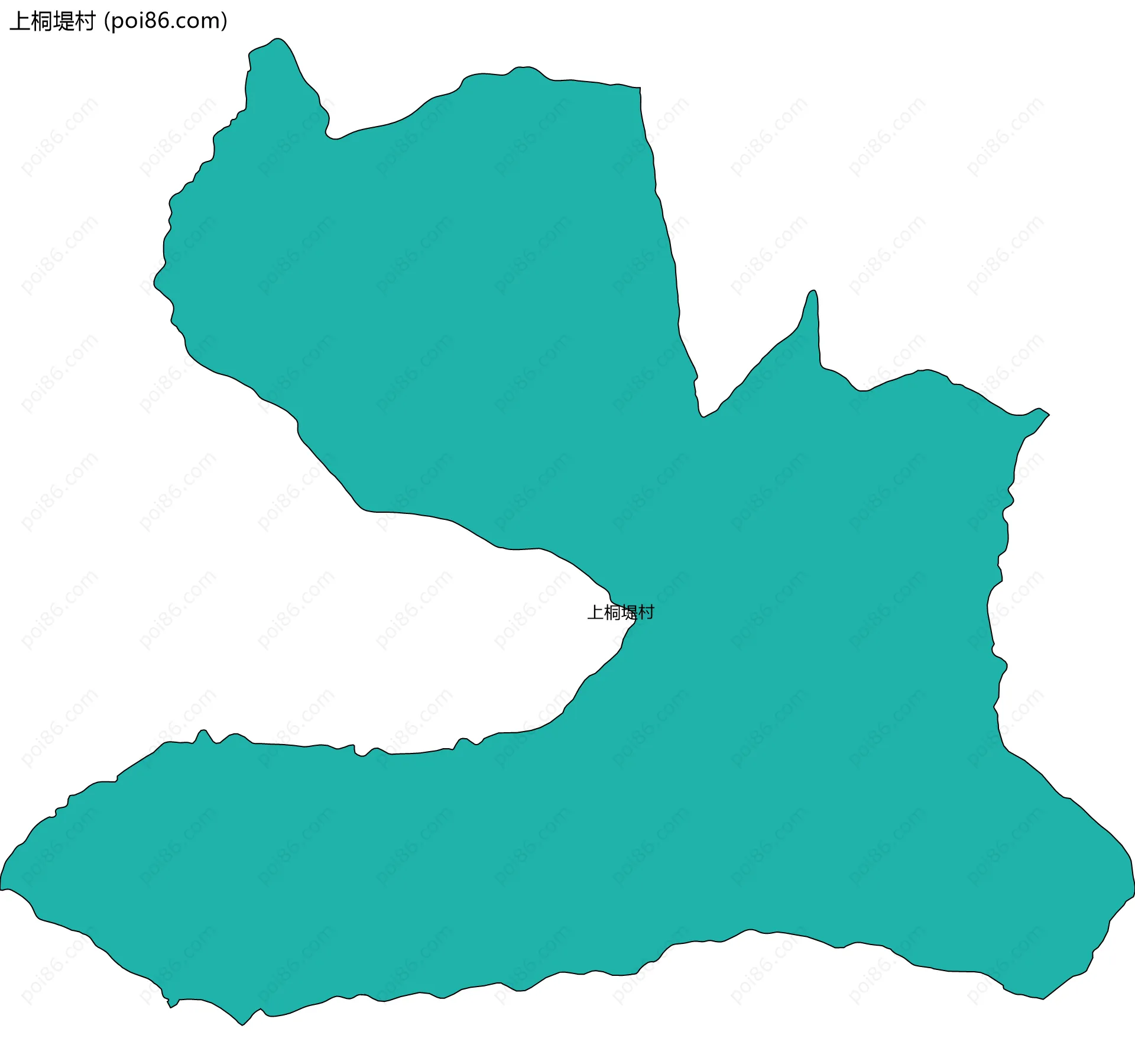 上桐堤村边界地图
