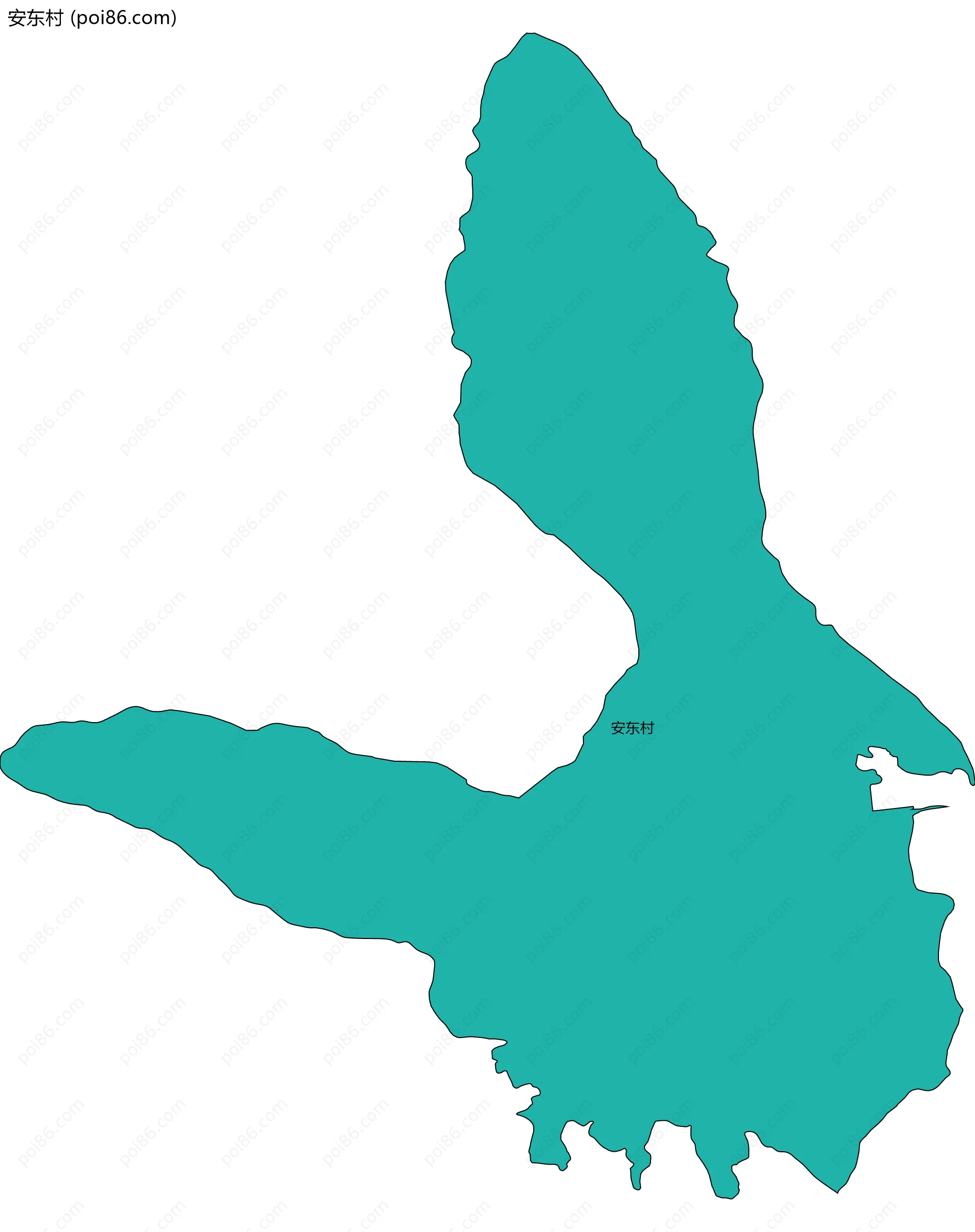 安东村边界地图