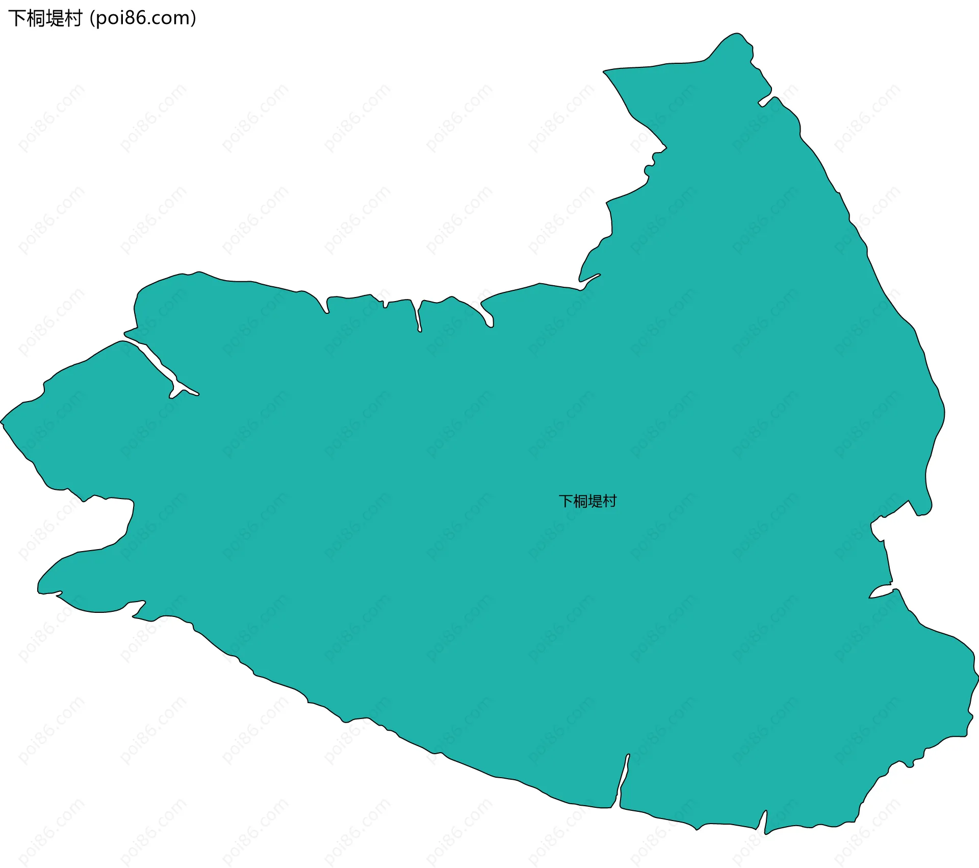 下桐堤村边界地图