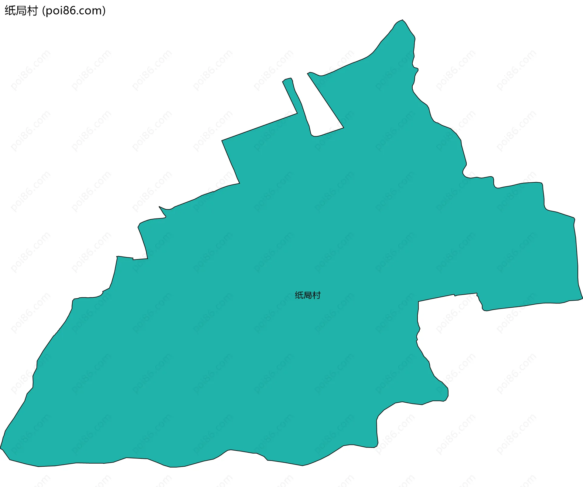 纸局村边界地图