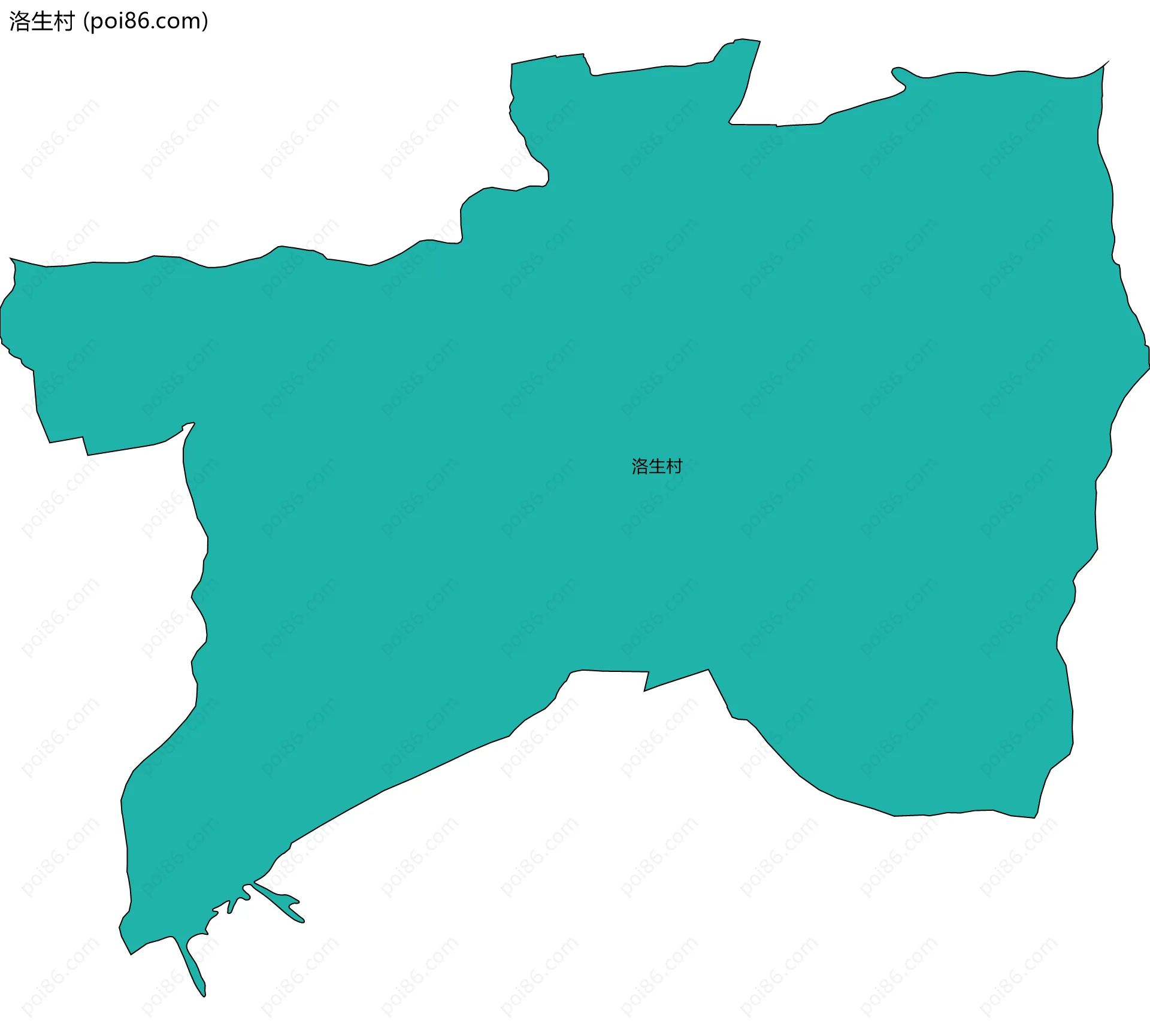洛生村边界地图
