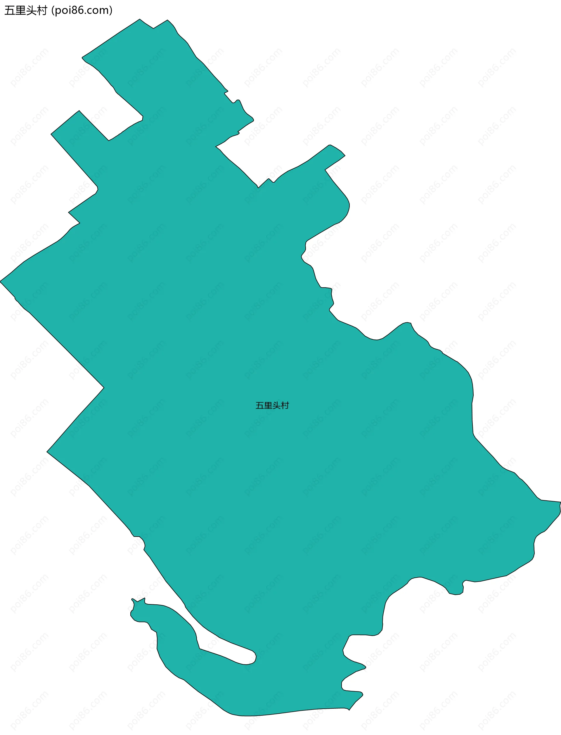 五里头村边界地图