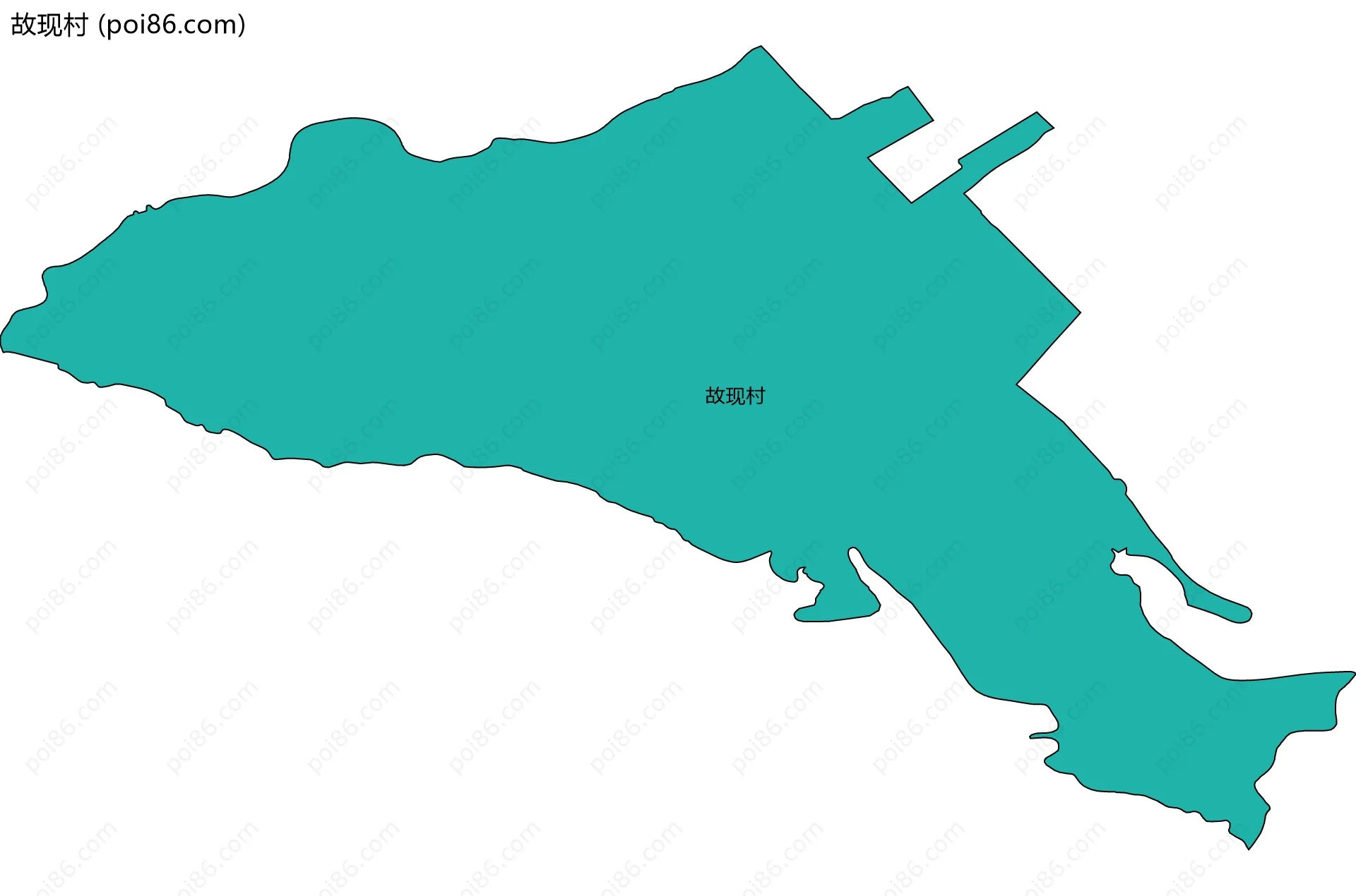 故现村边界地图
