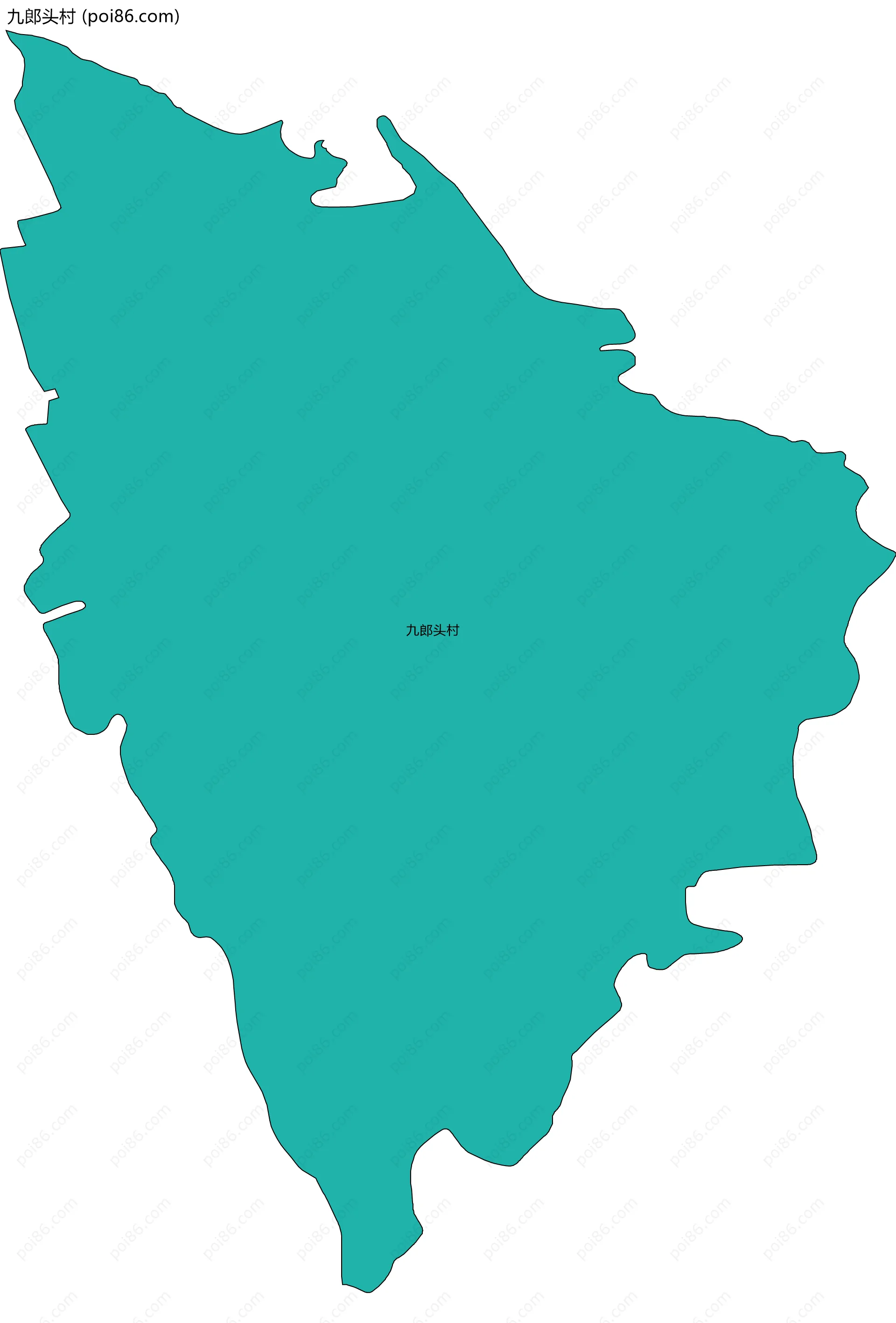九郎头村边界地图
