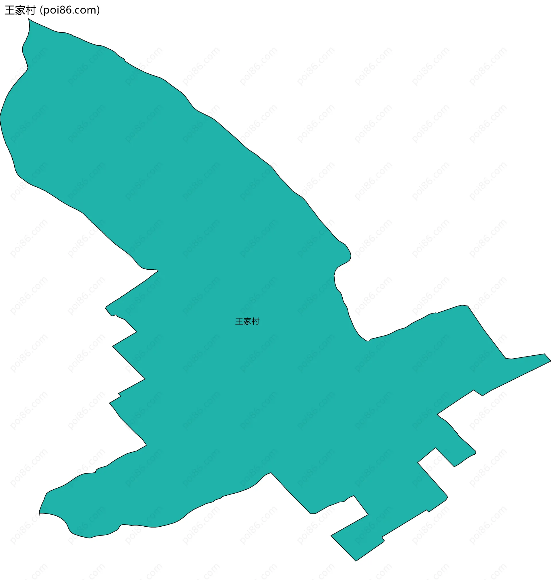 王家村边界地图