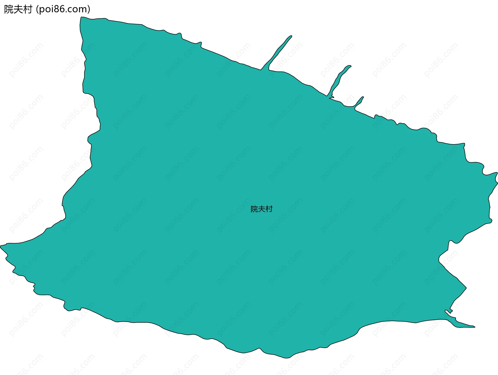 院夫村边界地图