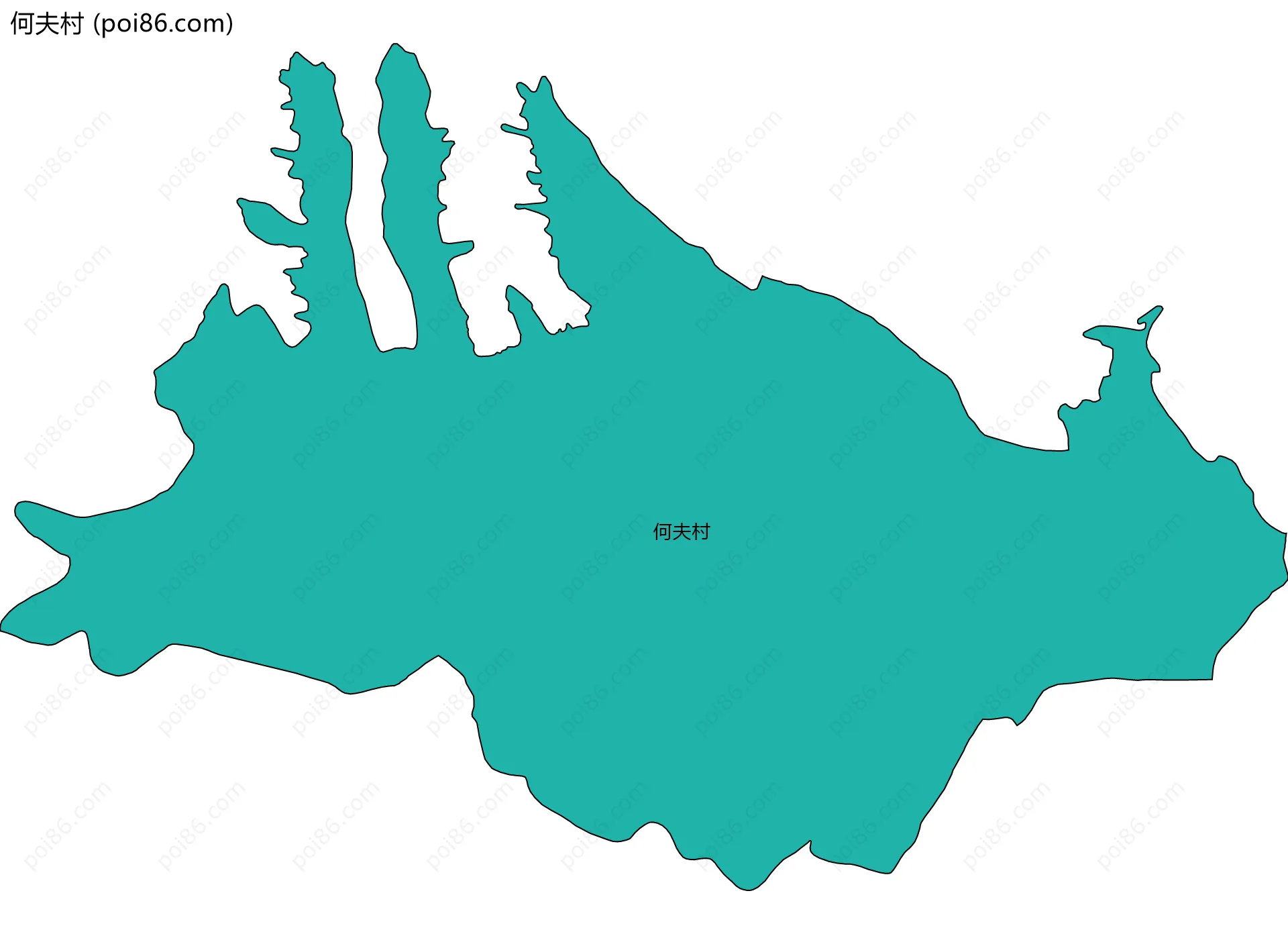 何夫村边界地图