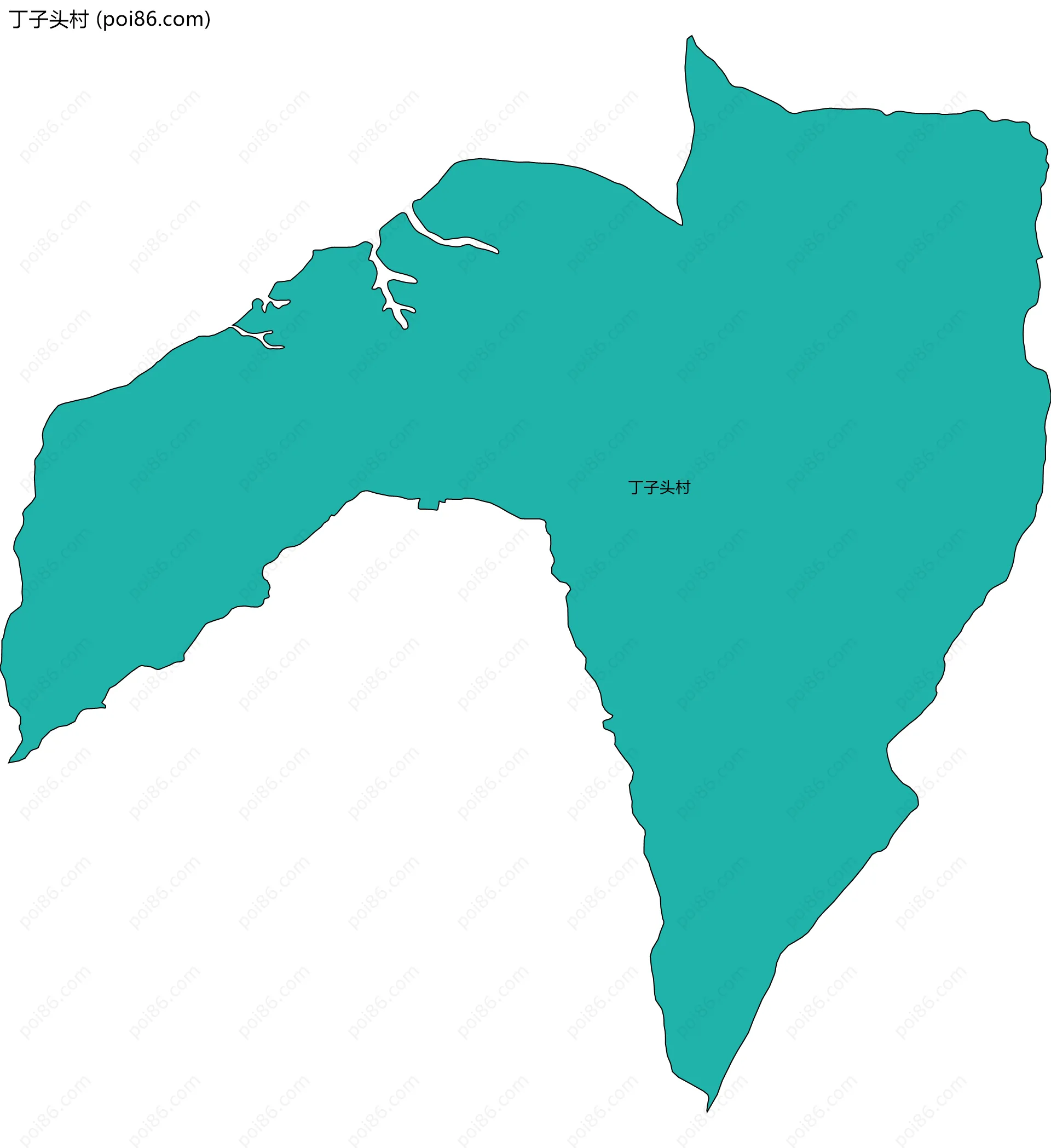 丁子头村边界地图