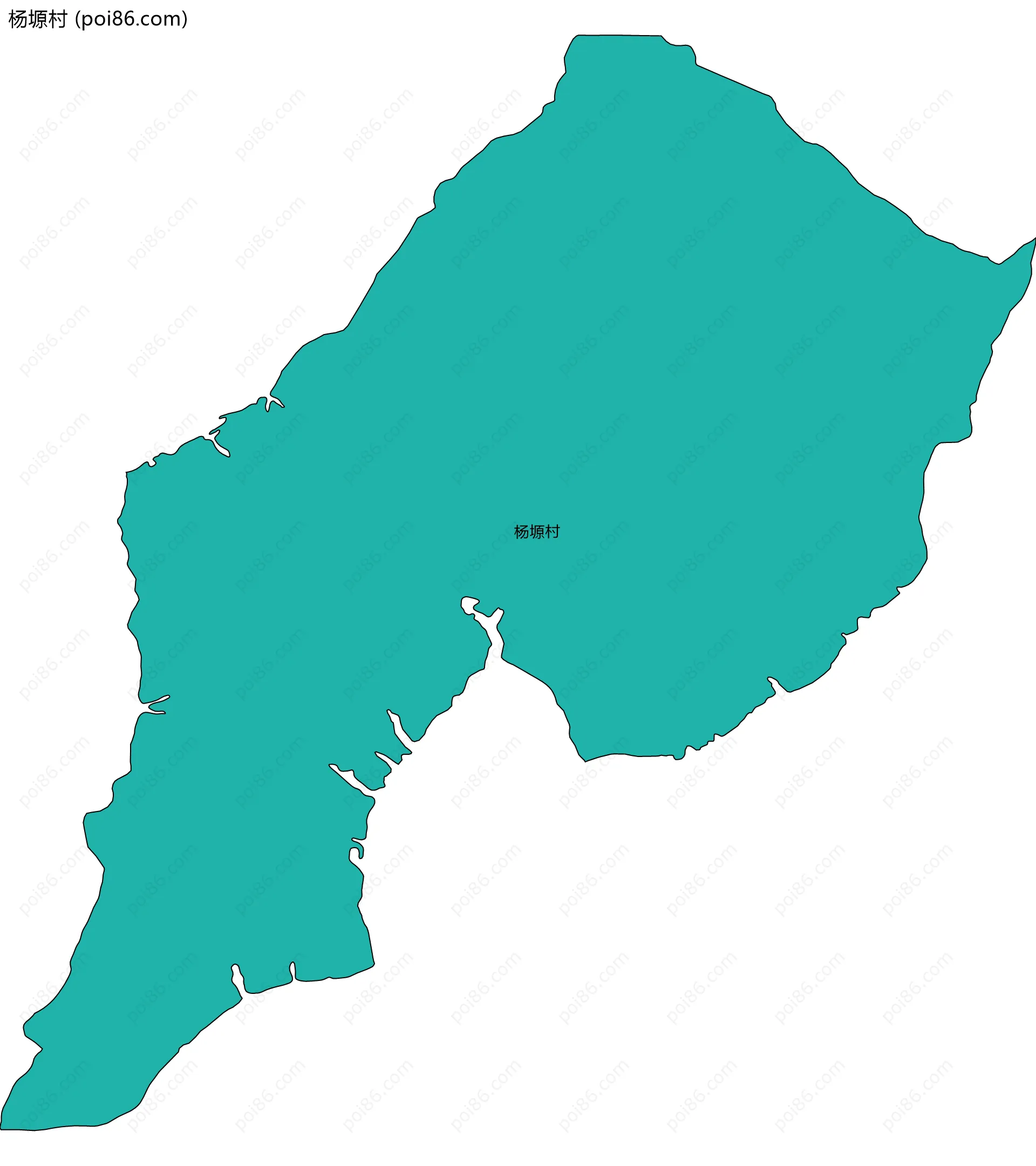 杨塬村边界地图