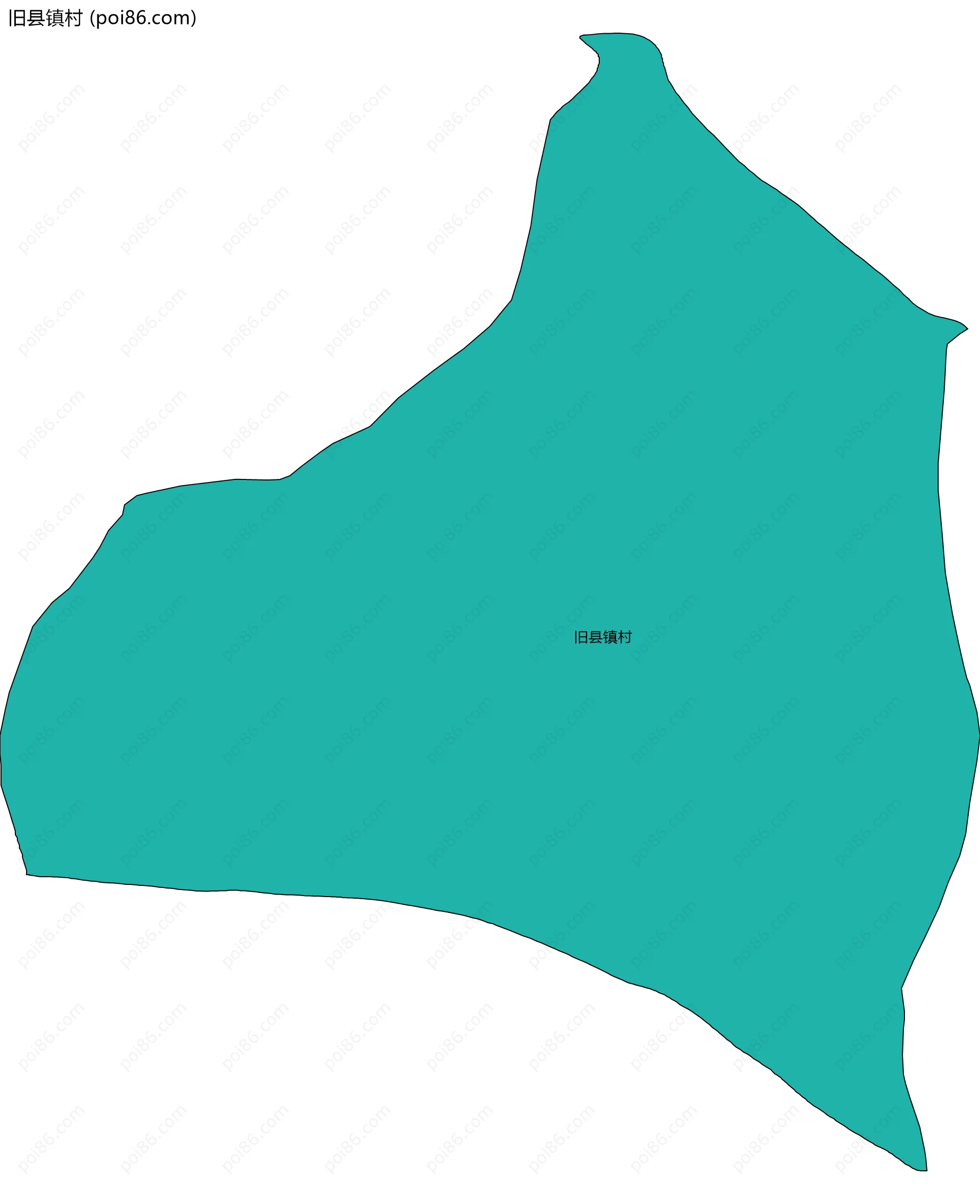 旧县镇村边界地图