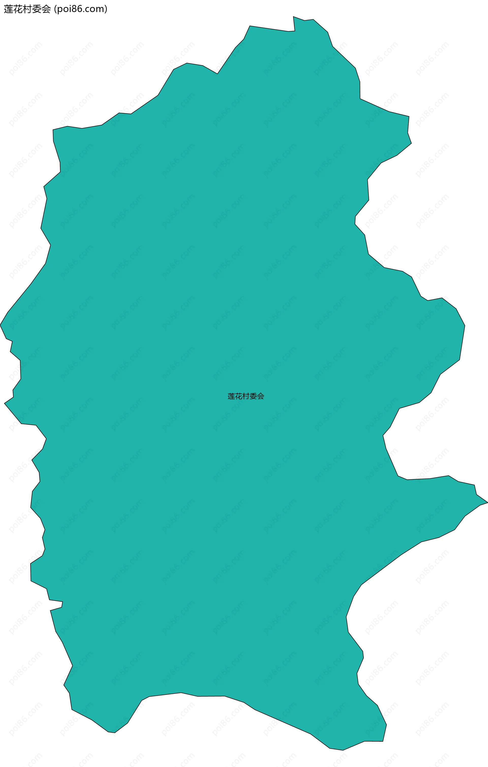 莲花村委会边界地图