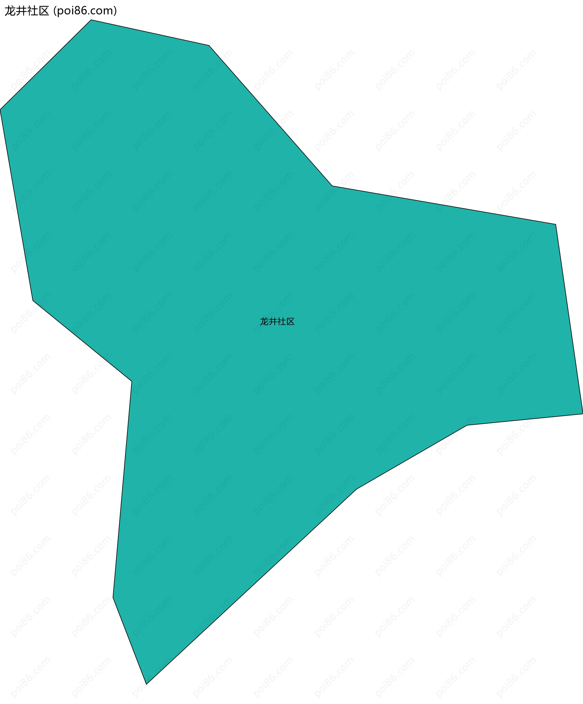 龙井社区边界地图
