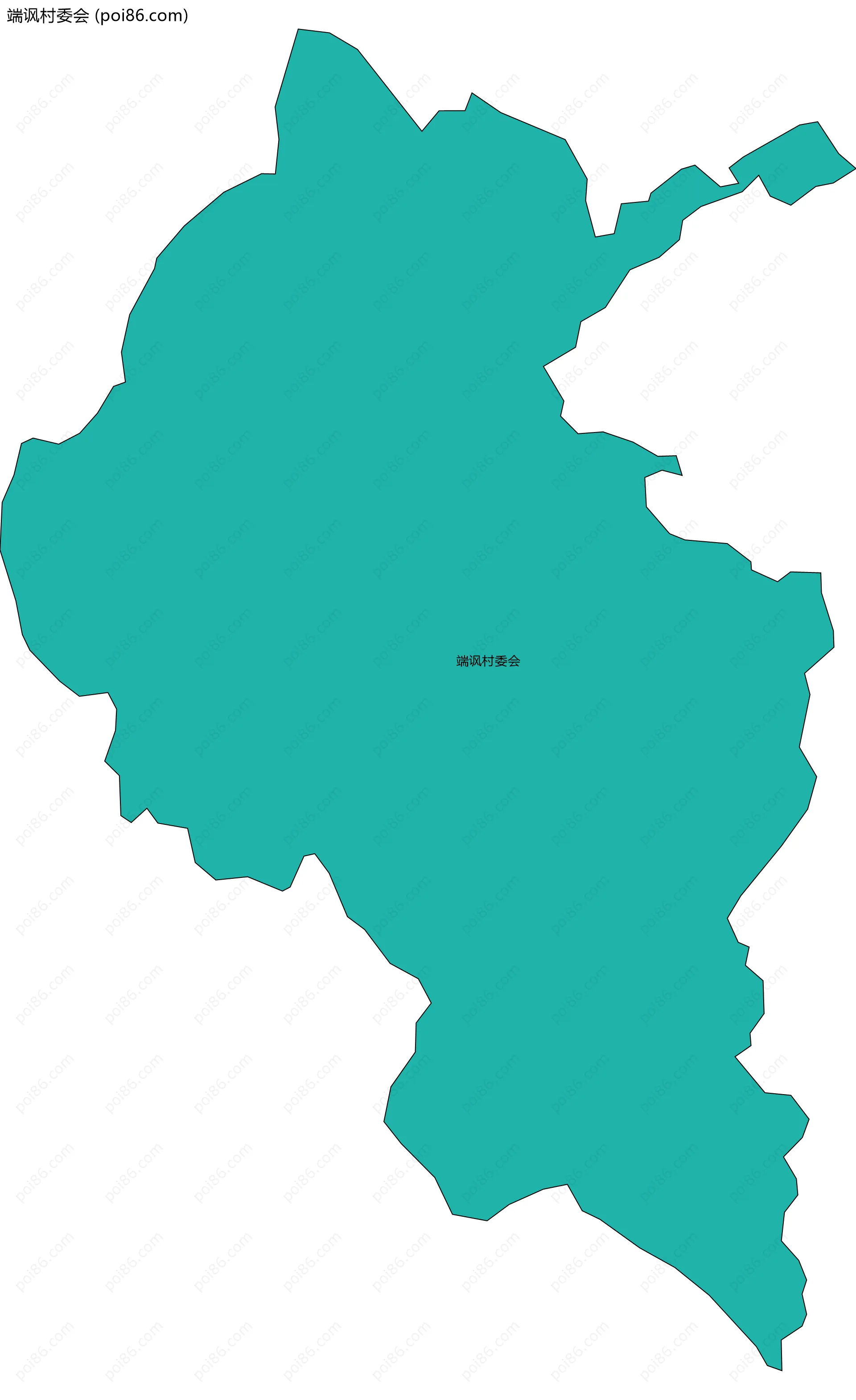 端讽村委会边界地图