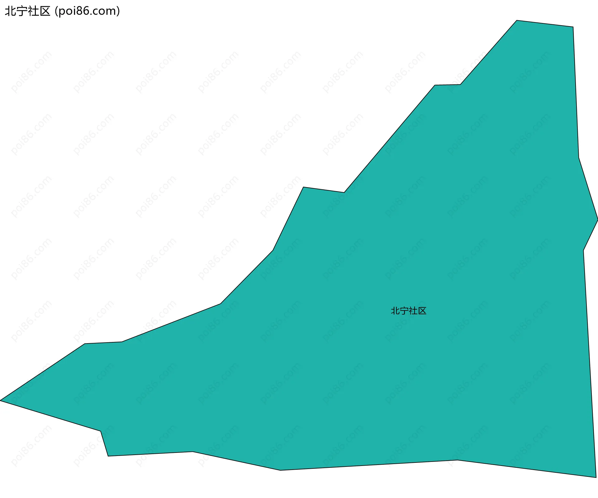 北宁社区边界地图