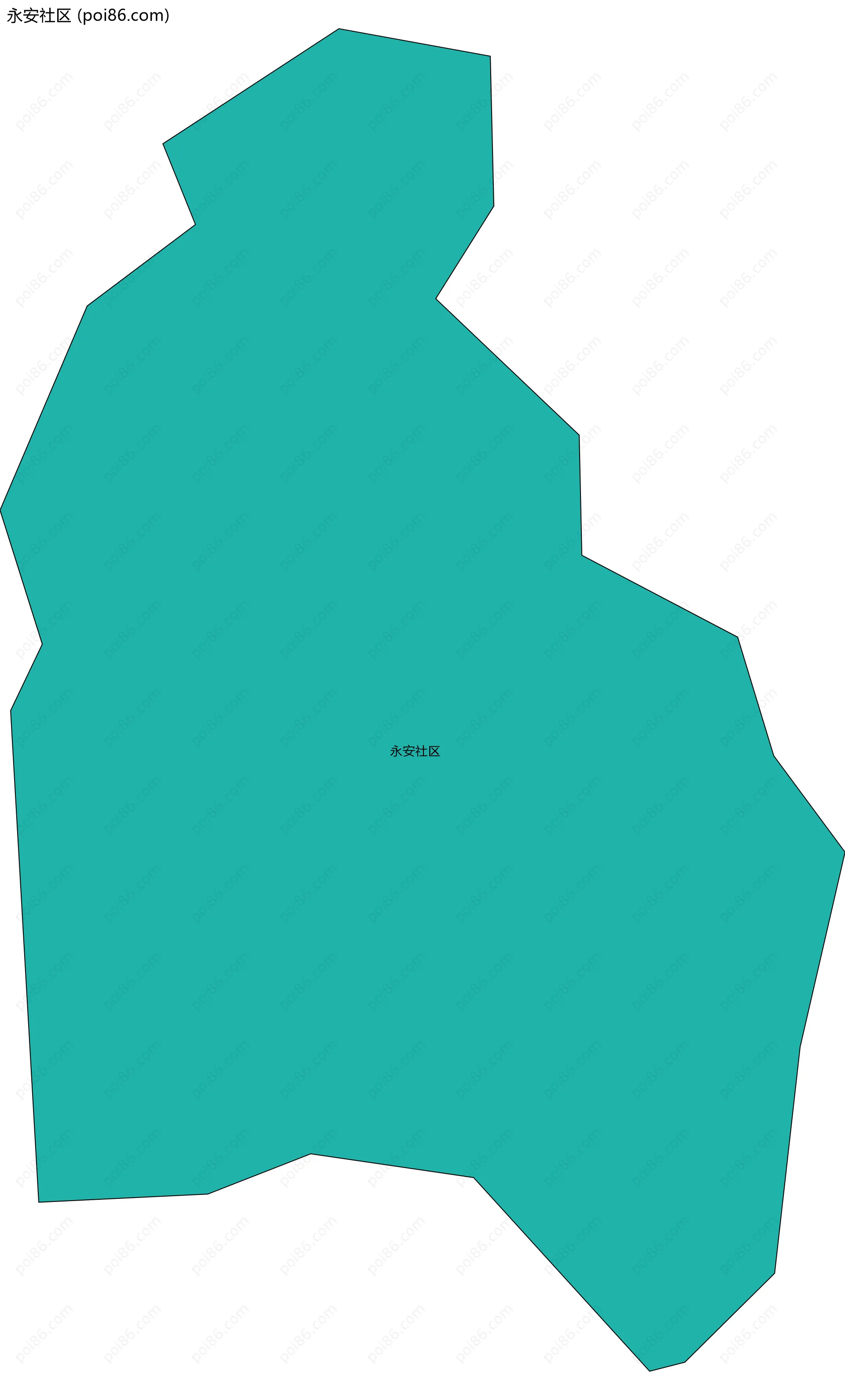 永安社区边界地图