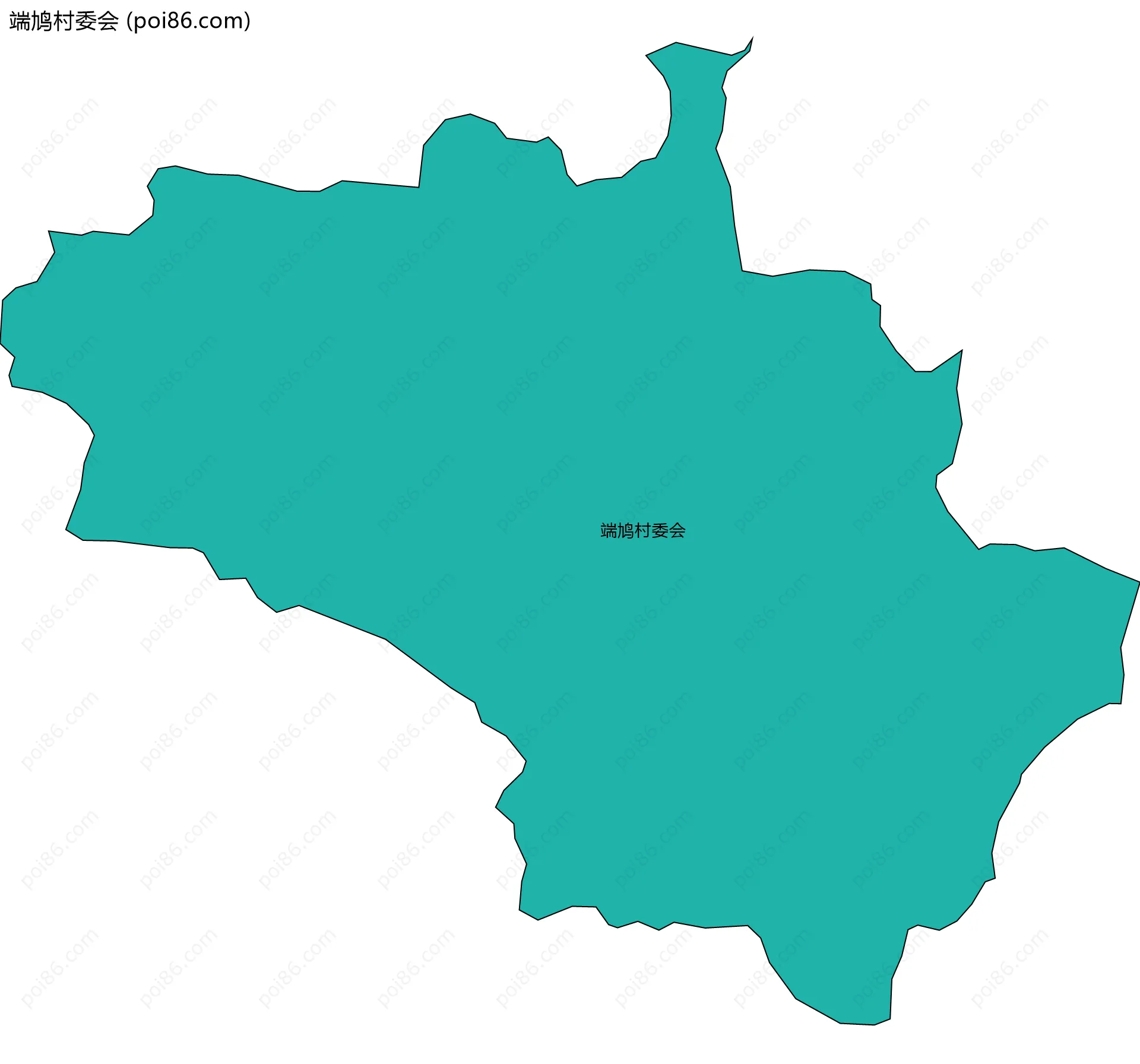端鸠村委会边界地图