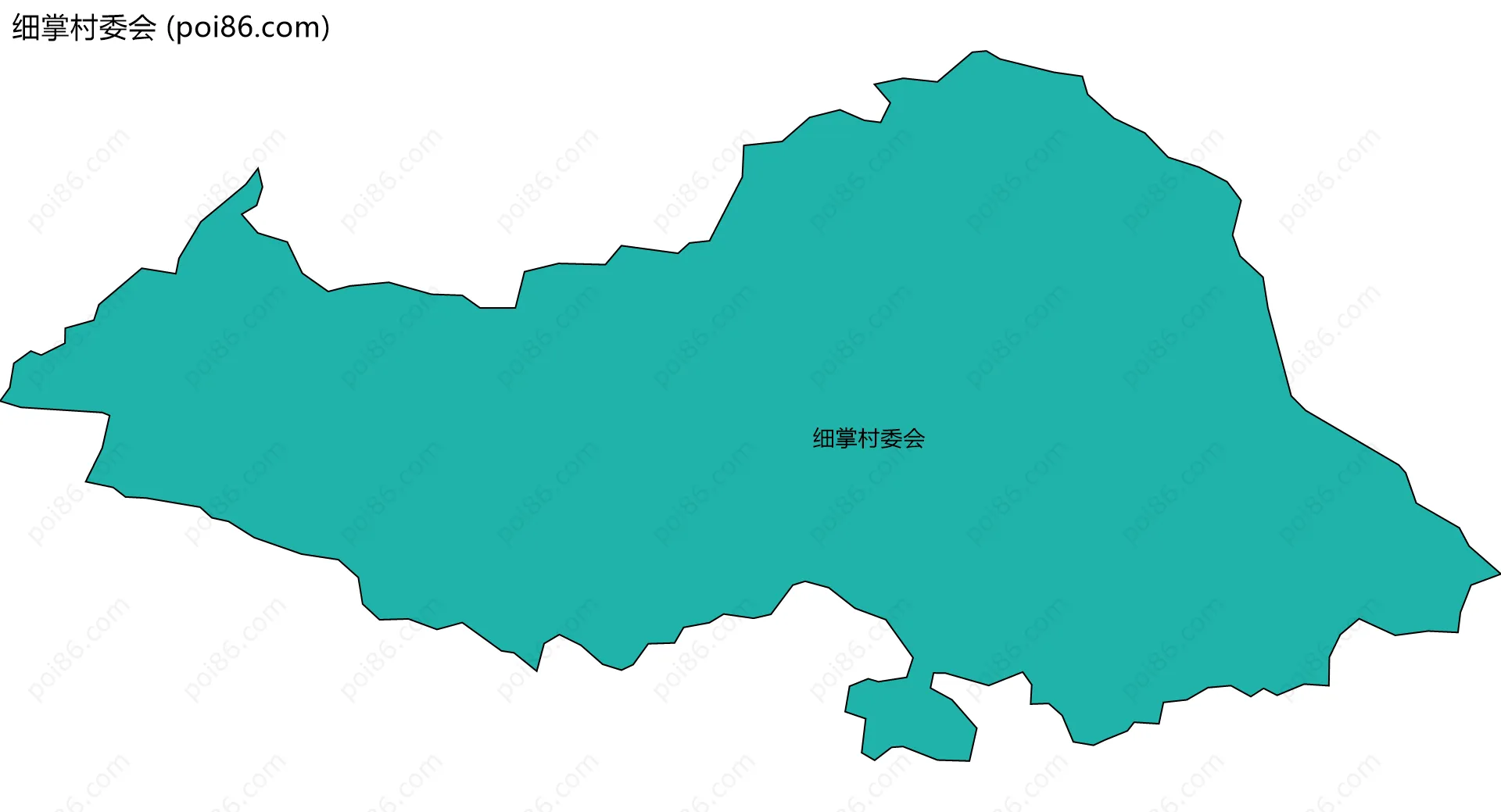 细掌村委会边界地图