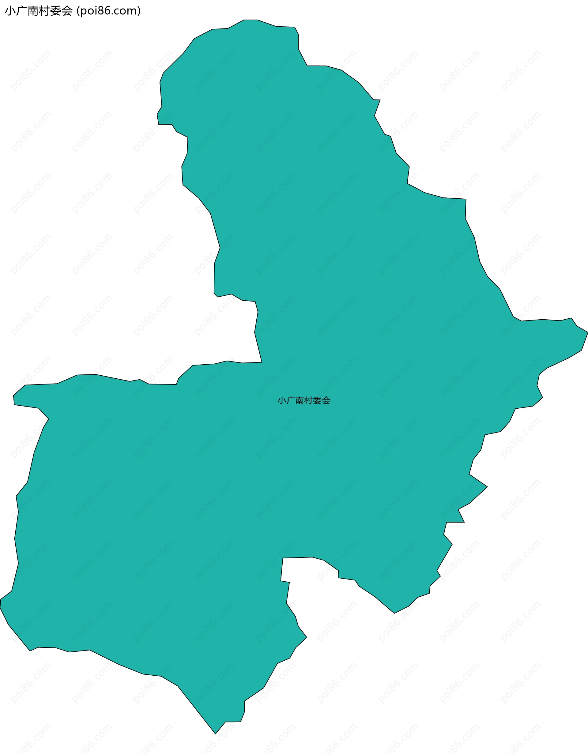 小广南村委会边界地图