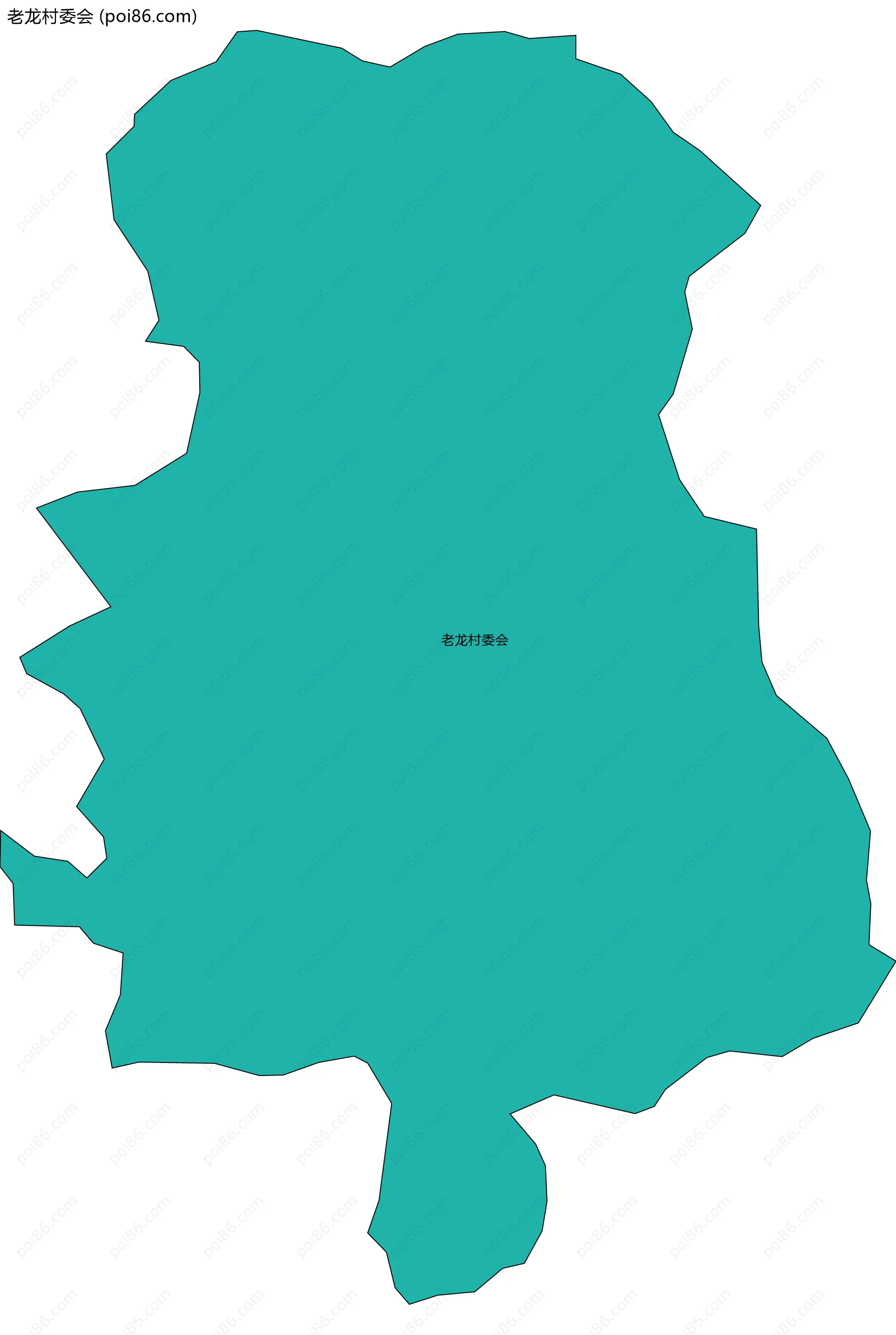 老龙村委会边界地图