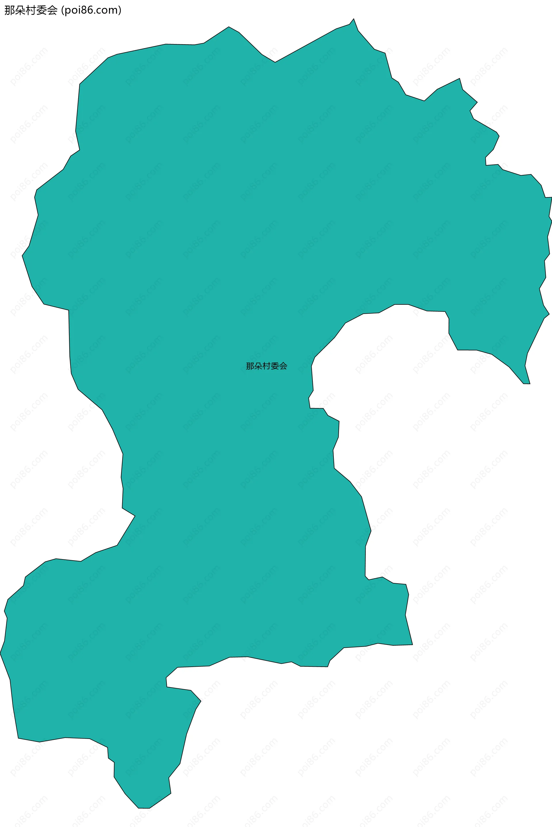 那朵村委会边界地图