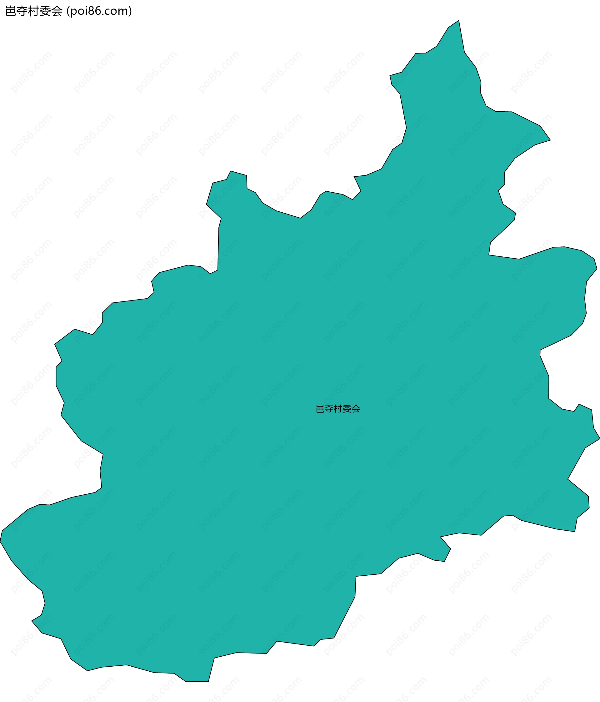 岜夺村委会边界地图