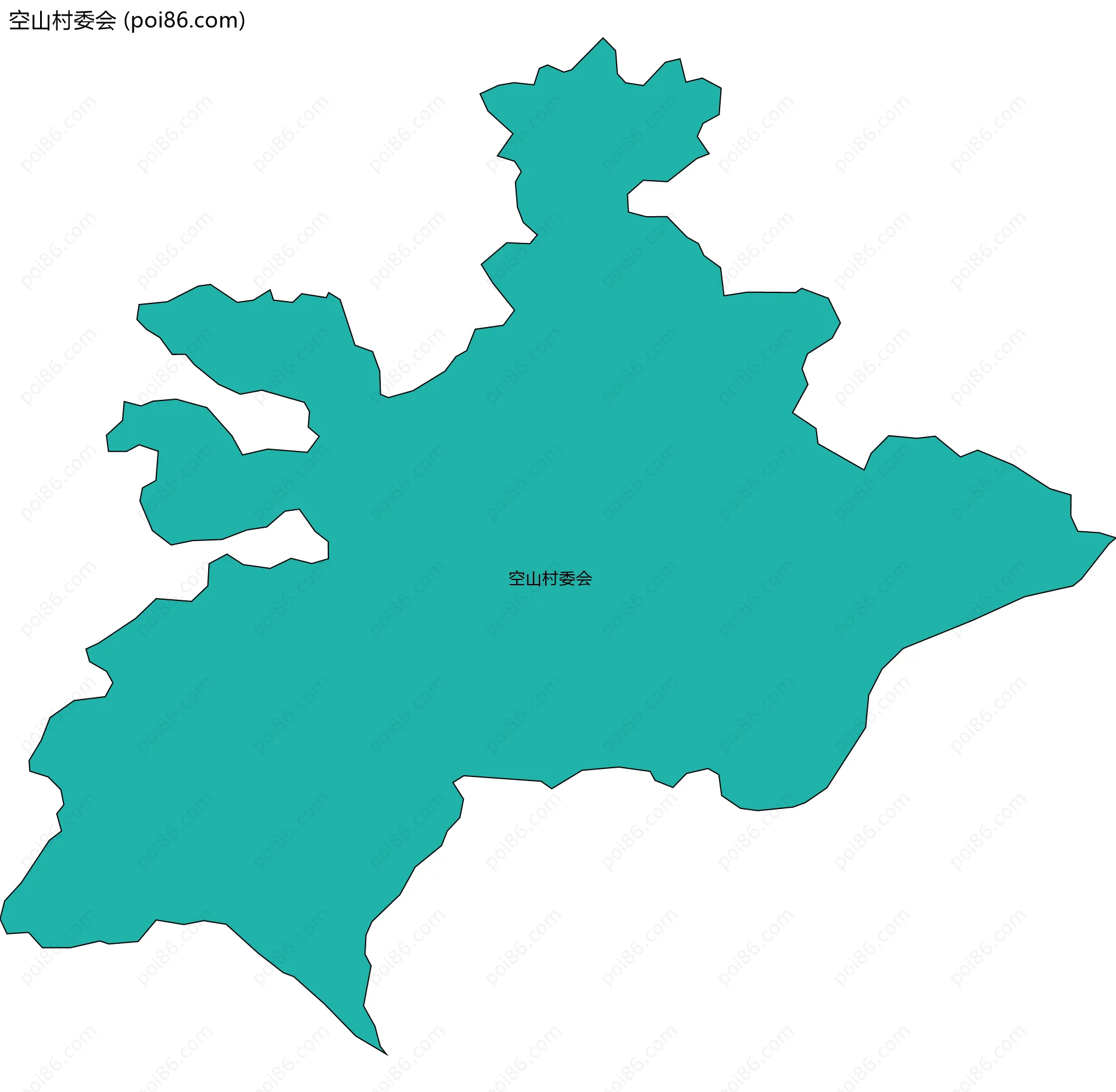 空山村委会边界地图