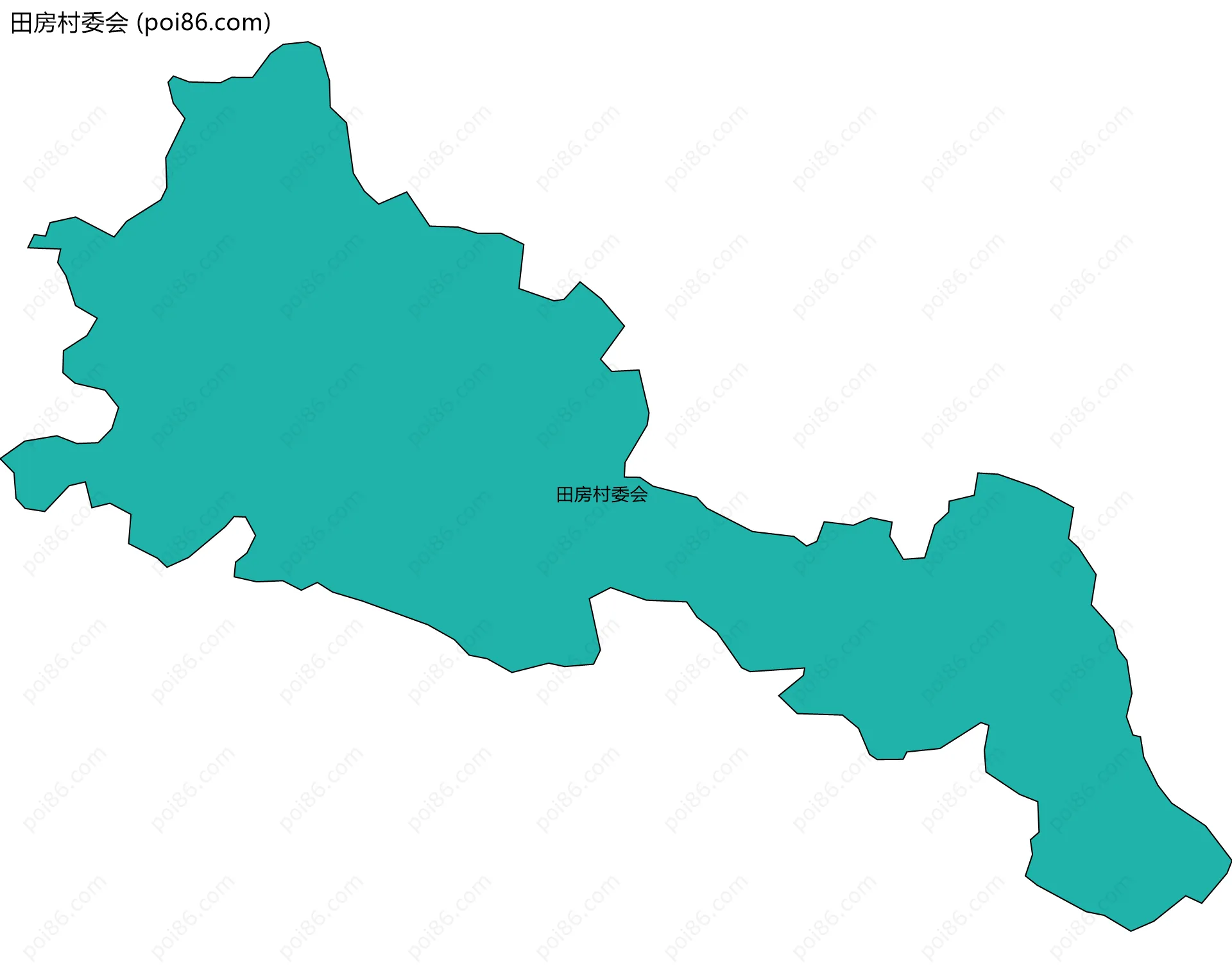 田房村委会边界地图