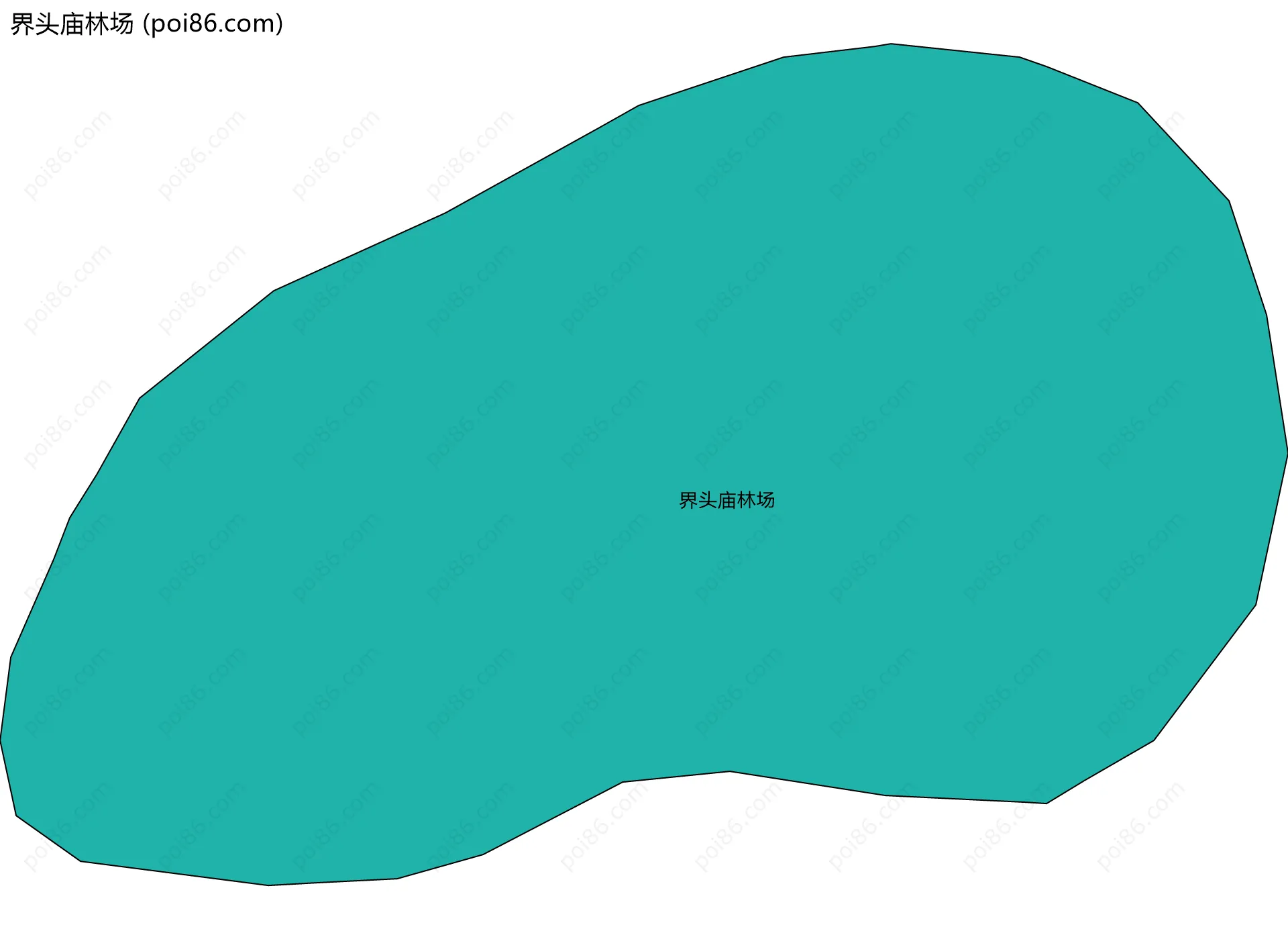 界头庙林场边界地图