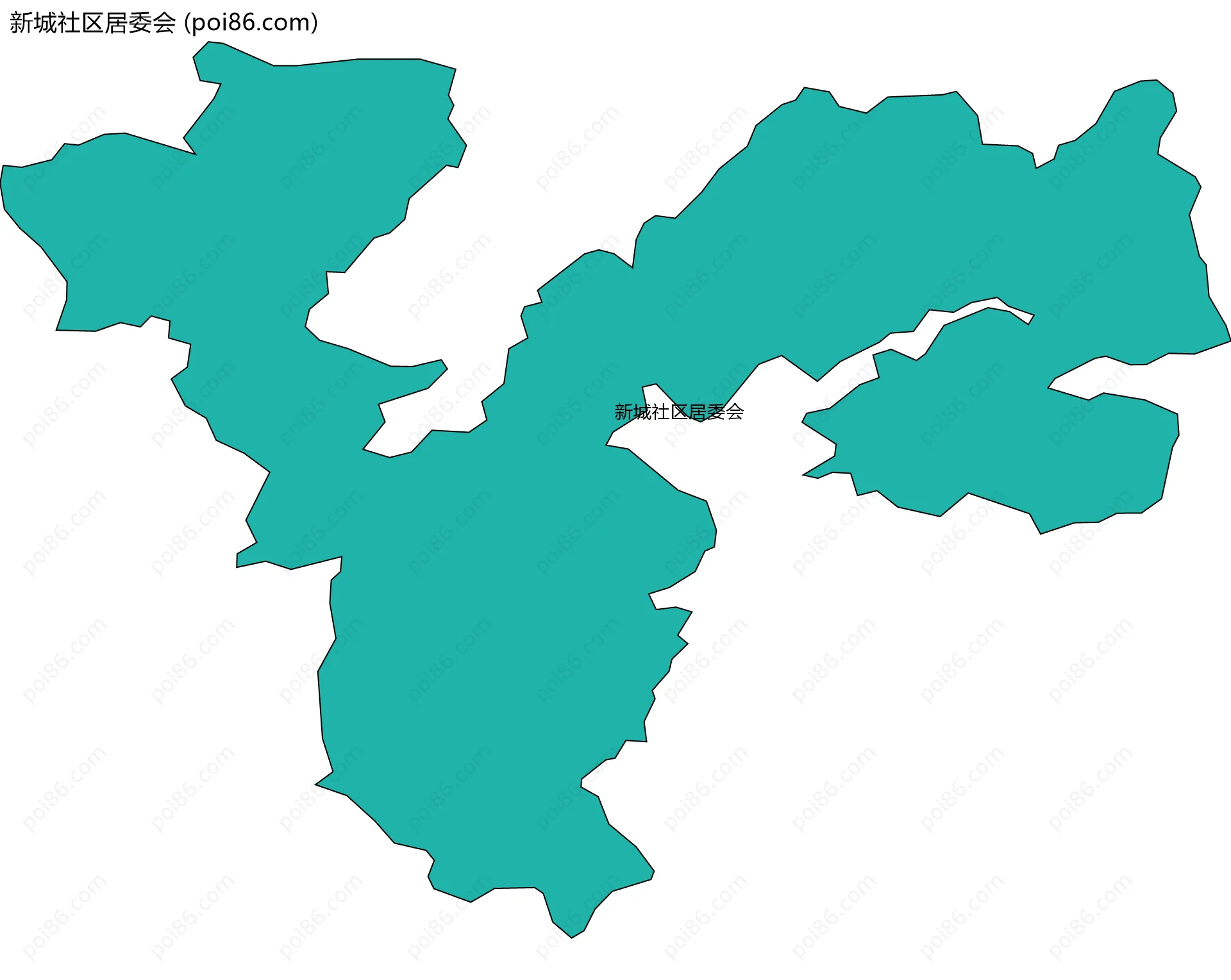 新城社区居委会边界地图