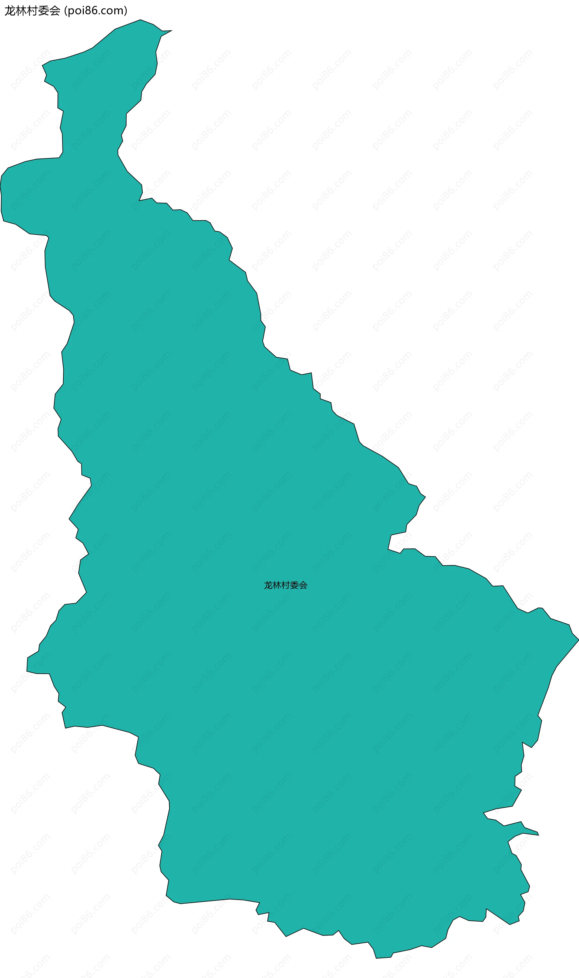 龙林村委会边界地图