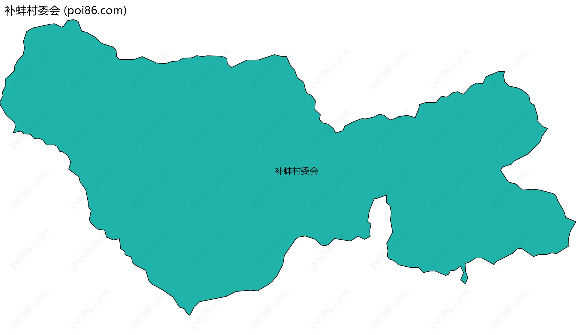 补蚌村委会边界地图