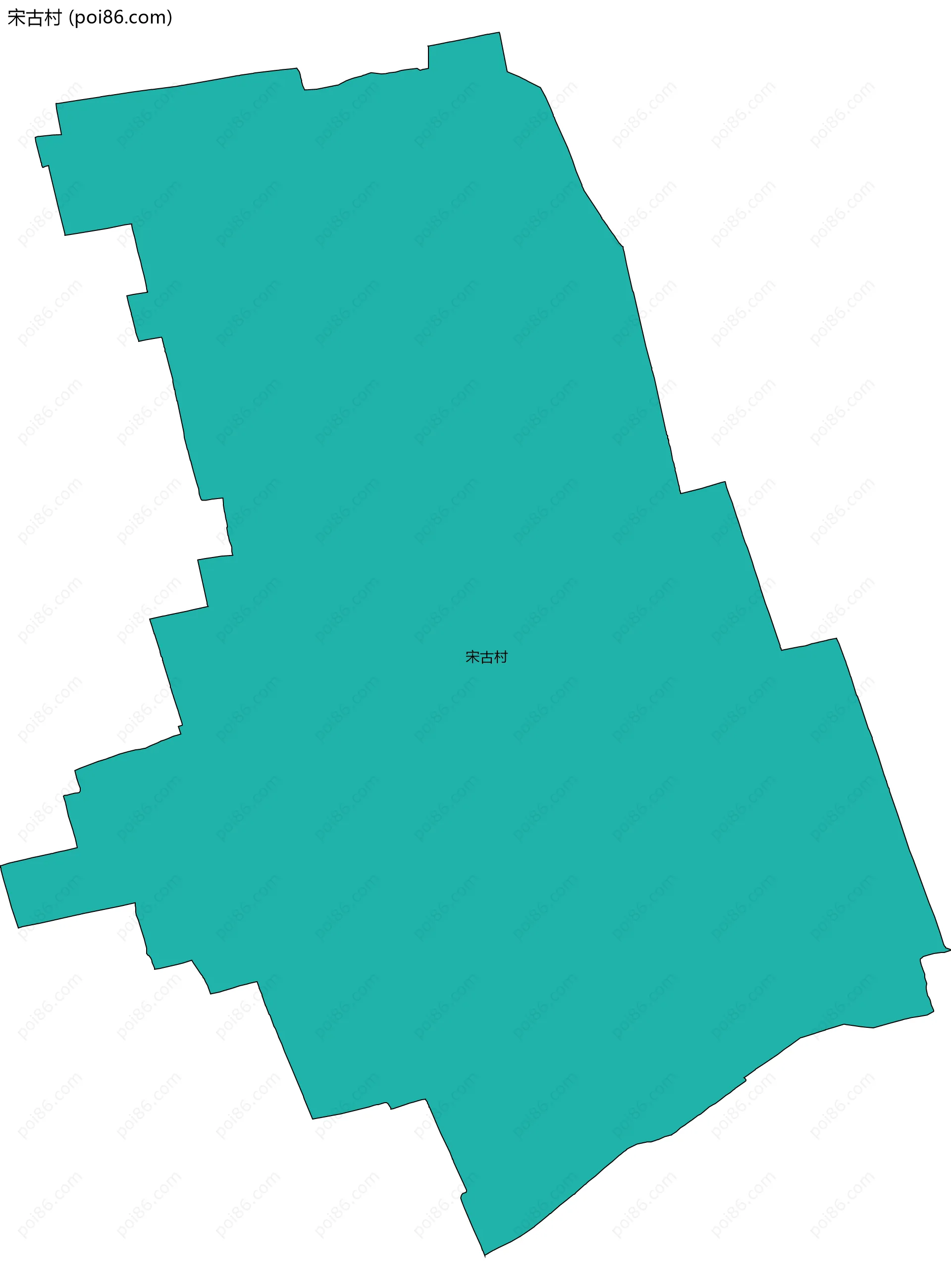 宋古村边界地图
