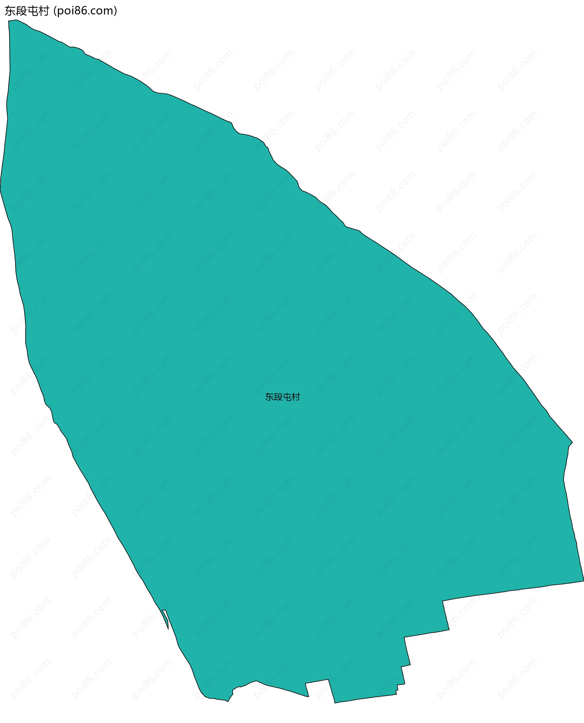 东段屯村边界地图