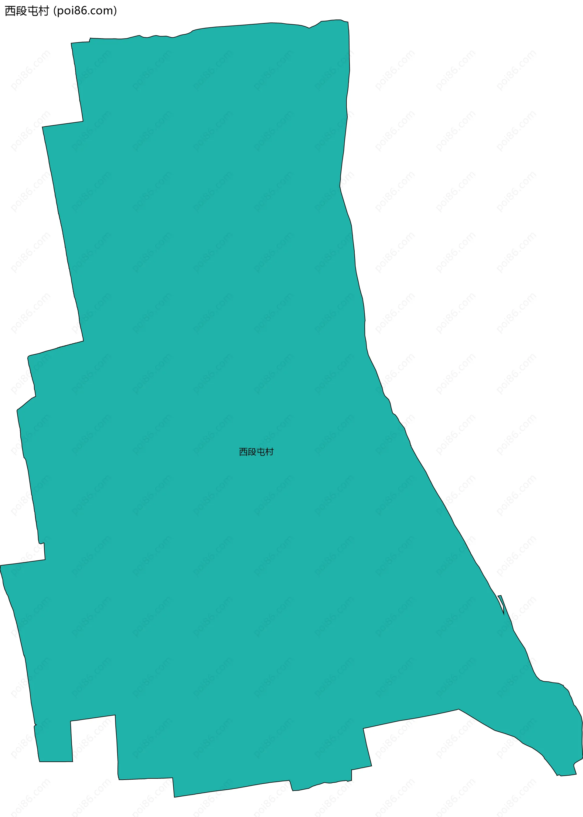 西段屯村边界地图