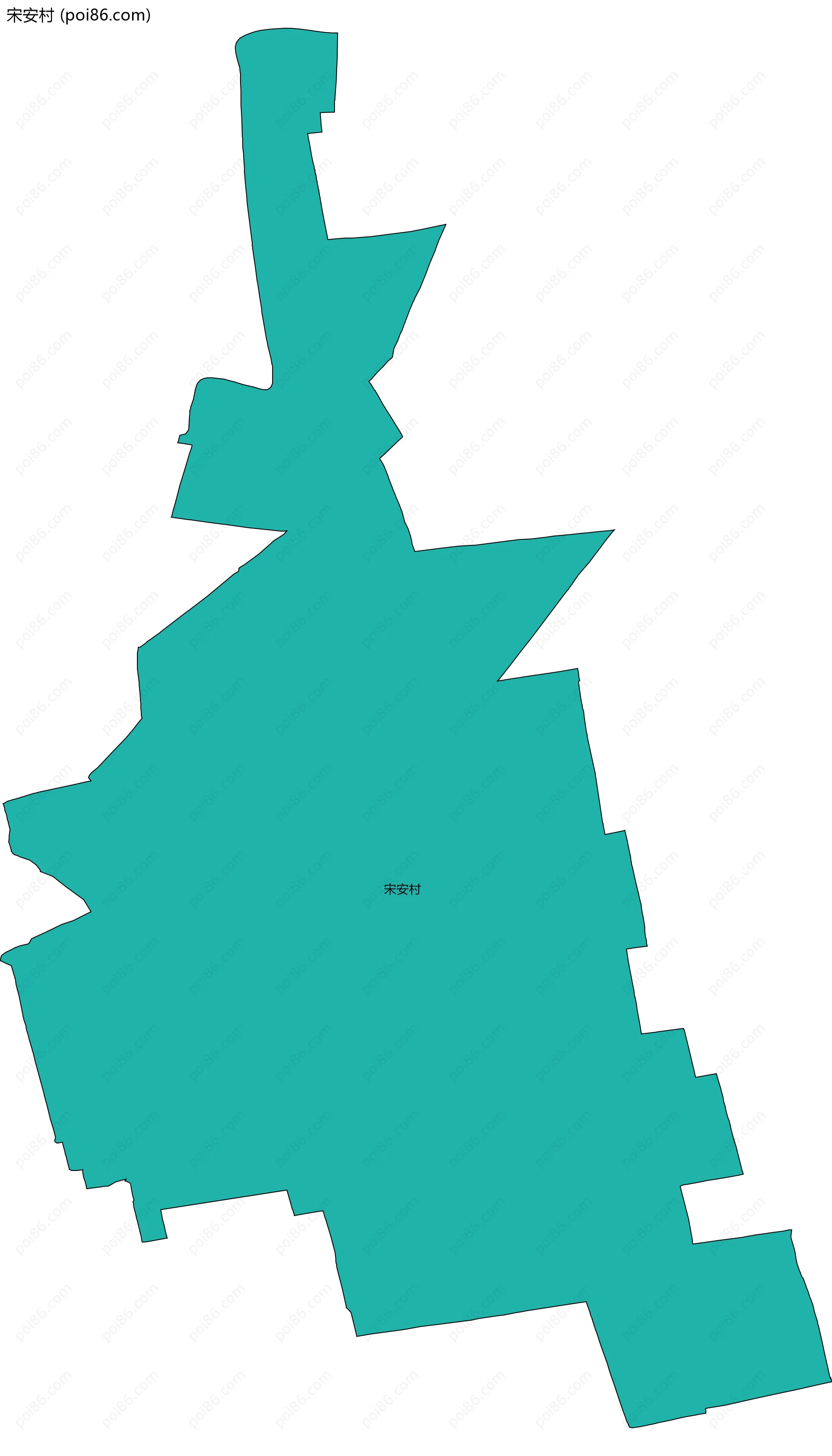 宋安村边界地图