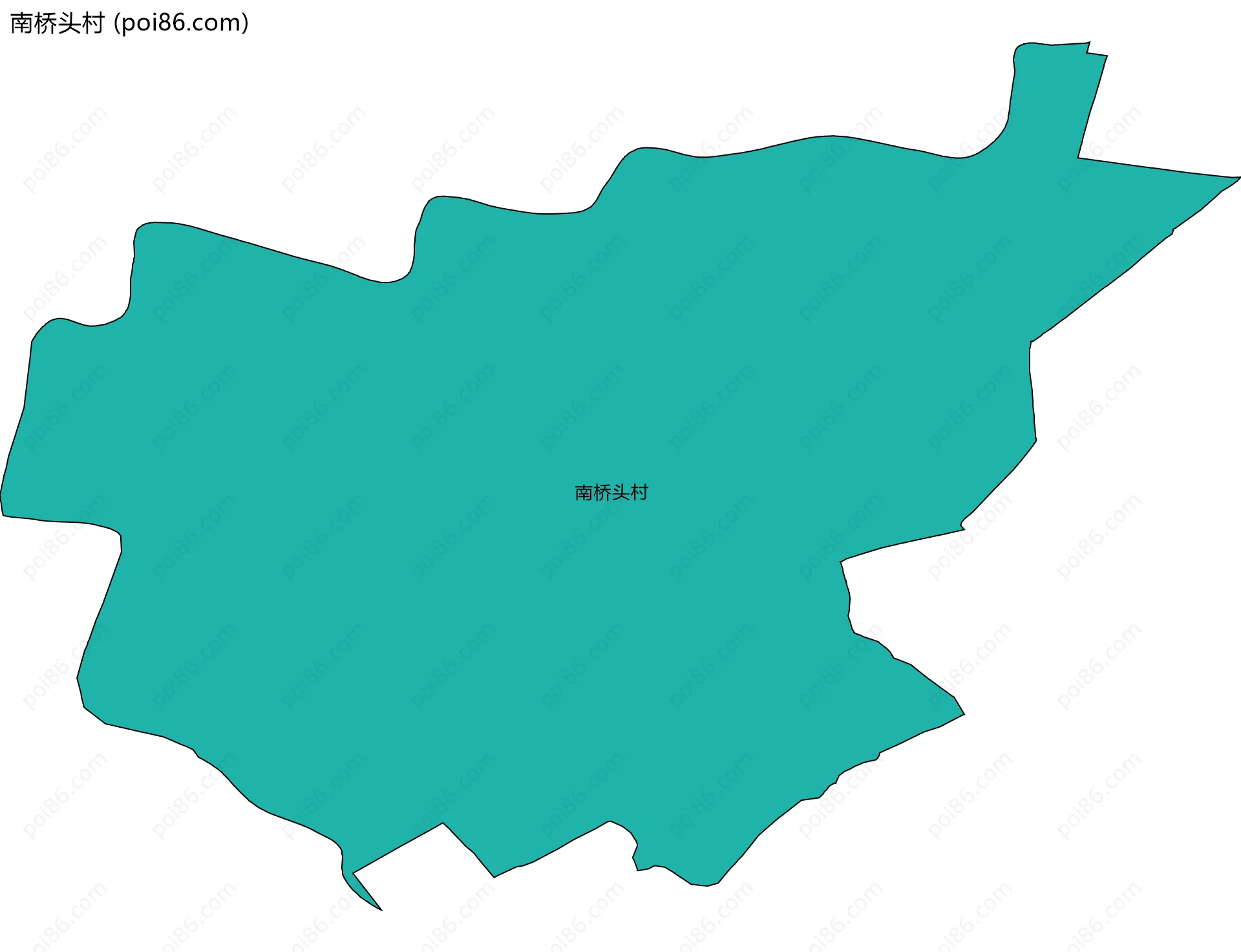南桥头村边界地图