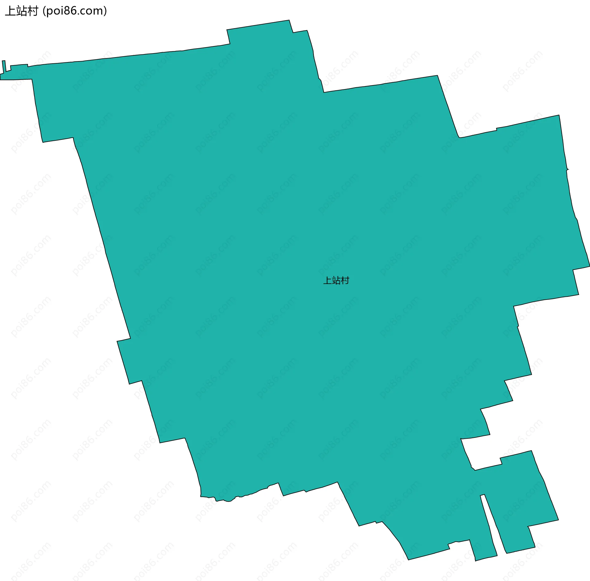 上站村边界地图