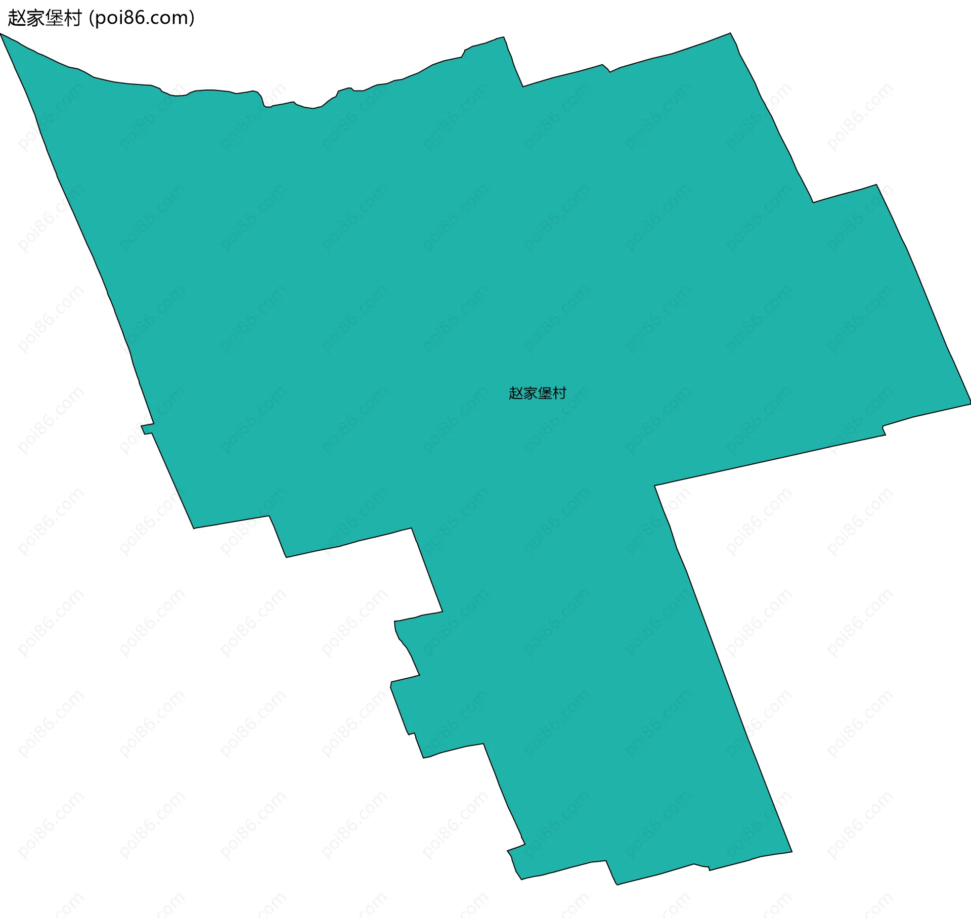 赵家堡村边界地图