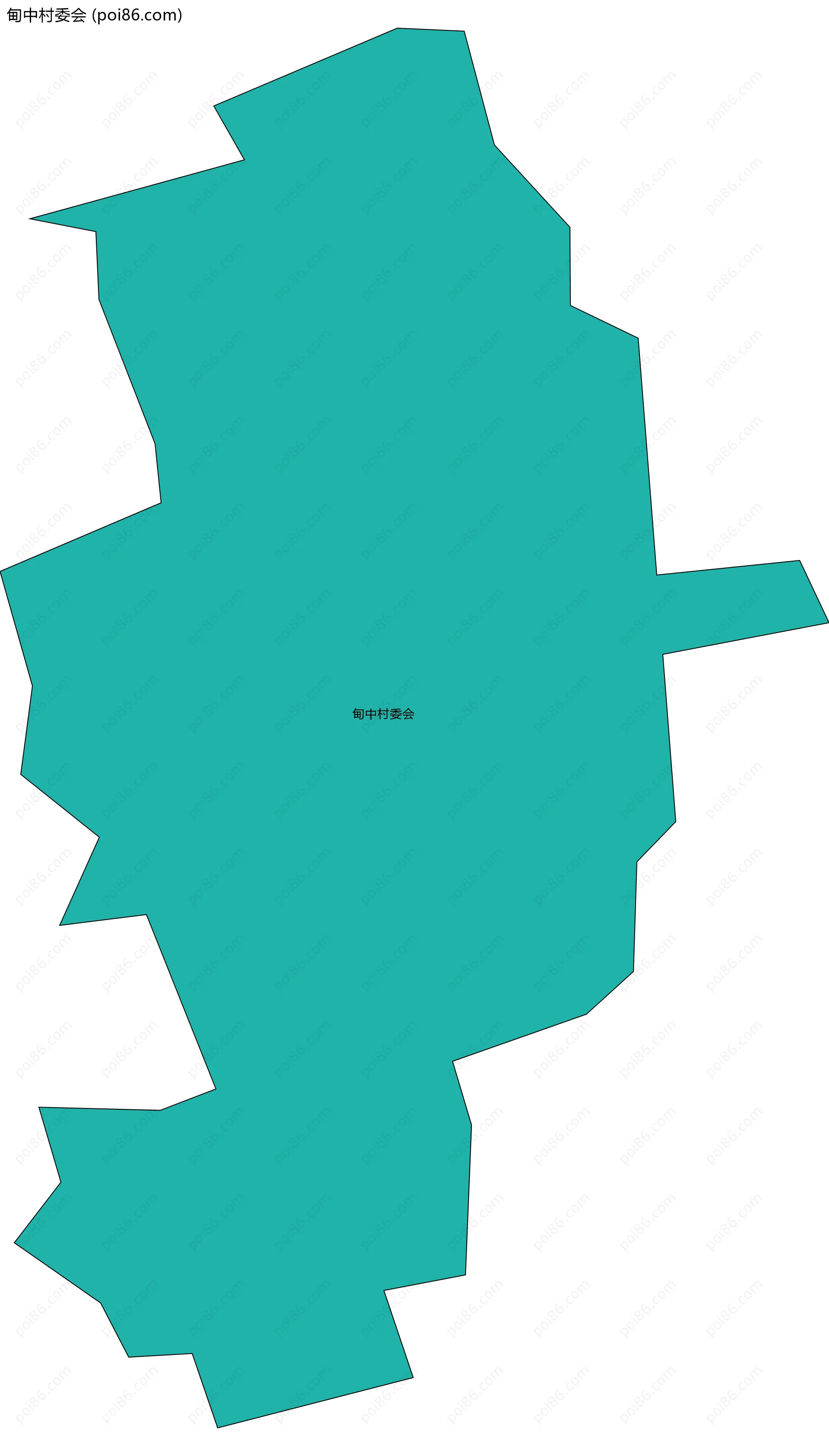 甸中村委会边界地图