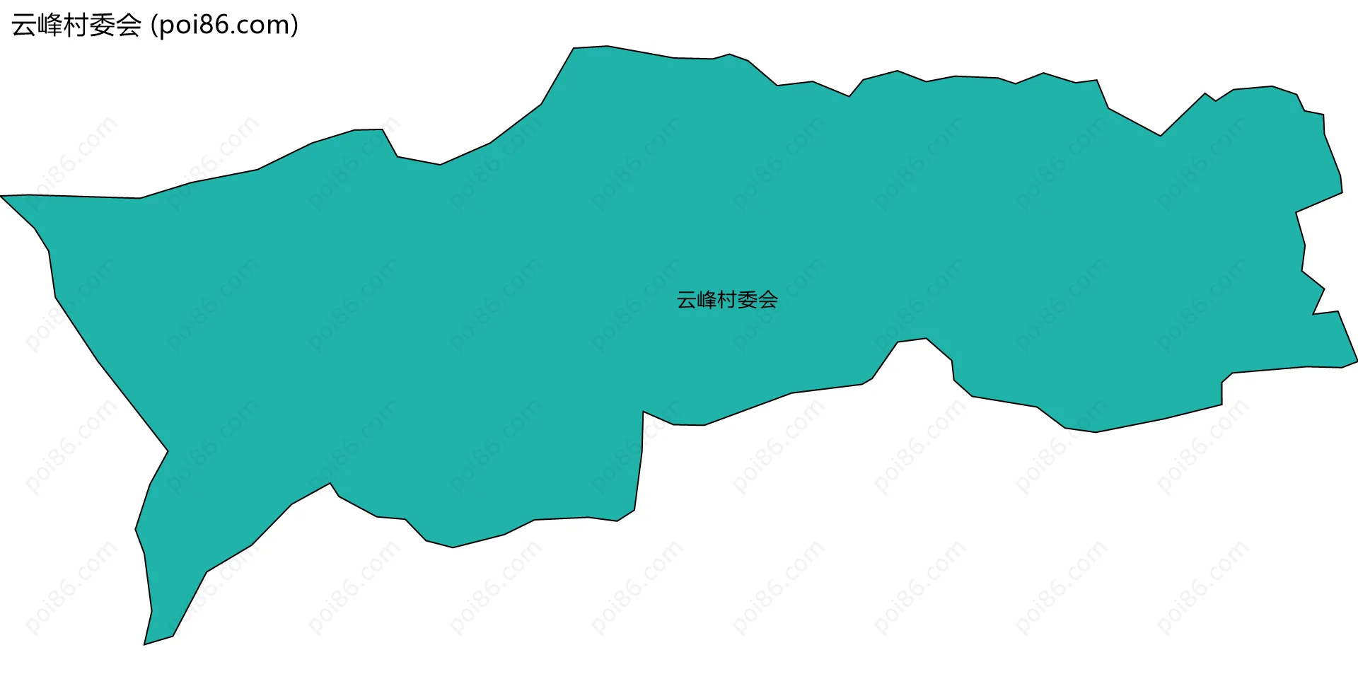 云峰村委会边界地图