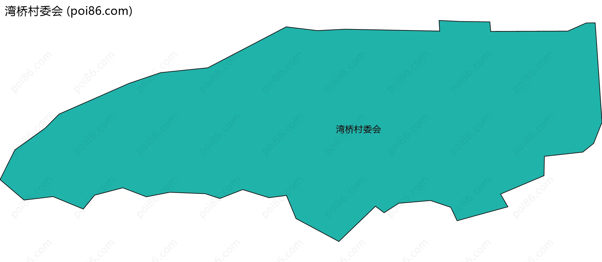 湾桥村委会边界地图