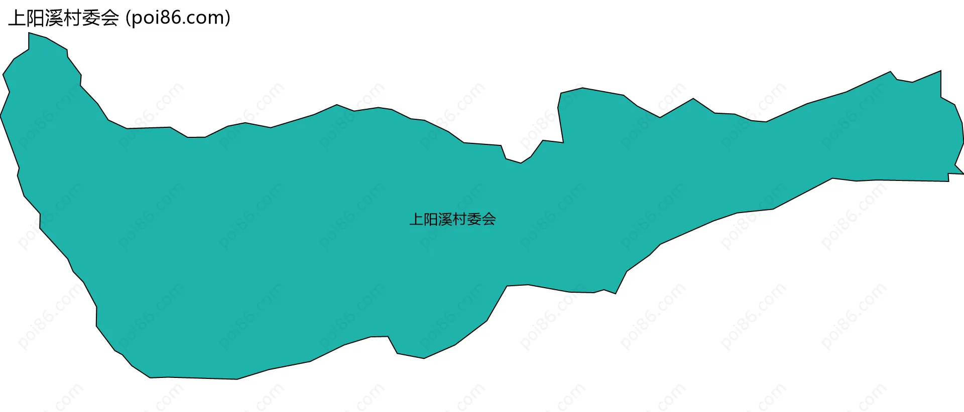 上阳溪村委会边界地图