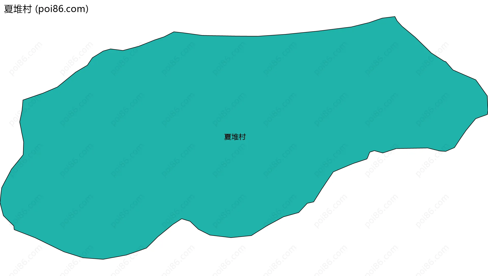 夏堆村边界地图