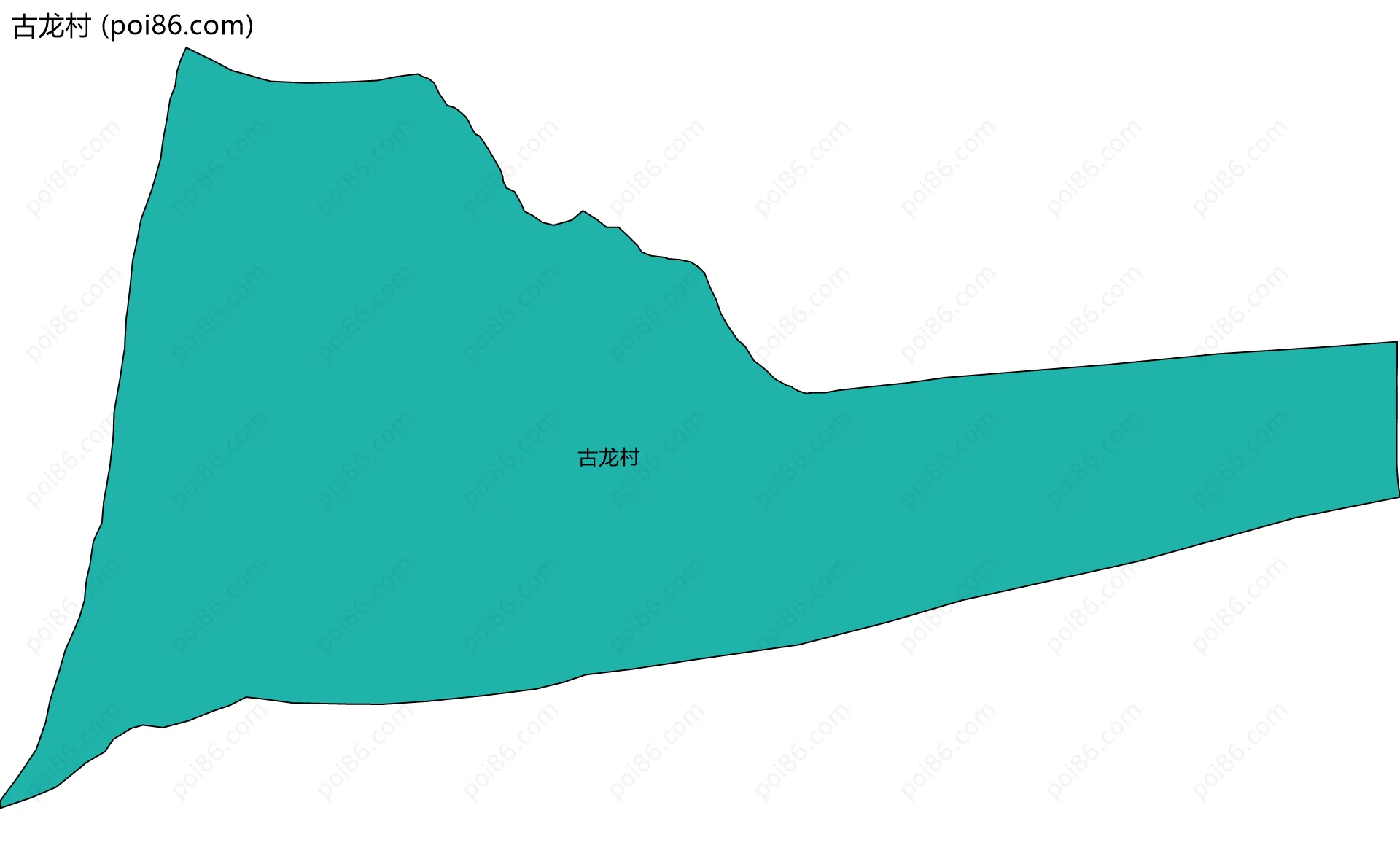 古龙村边界地图