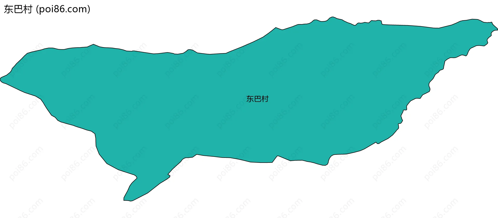 东巴村边界地图